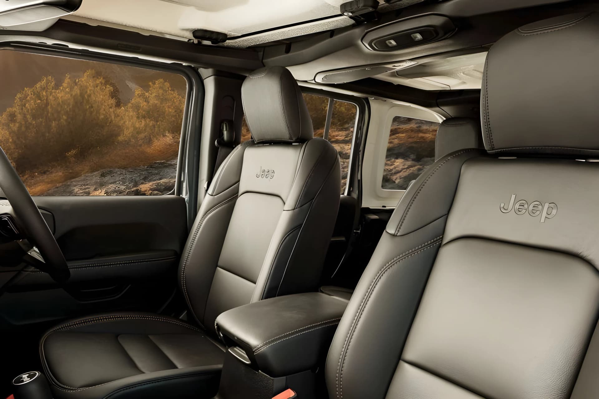 Jeep Wrangler Front Armrest View