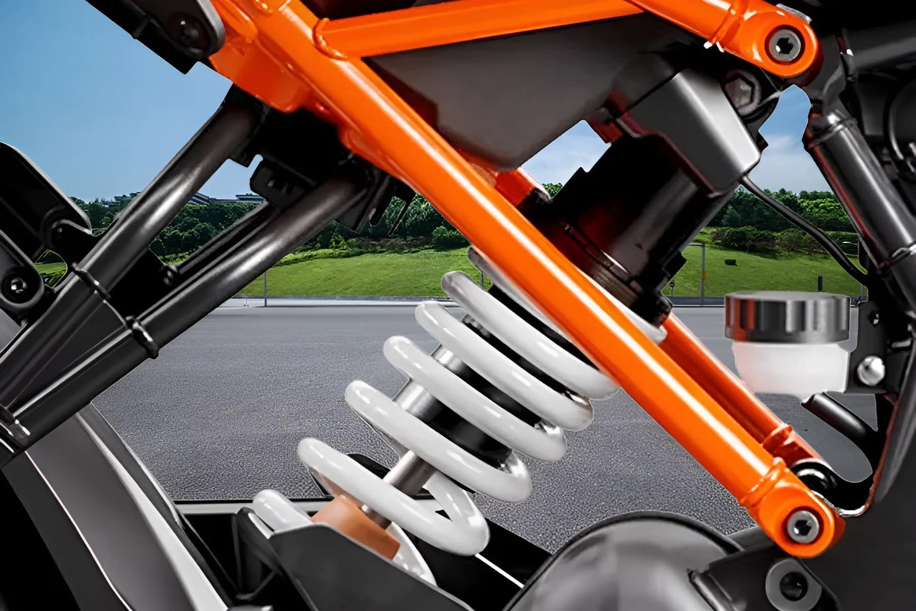 KTM 160 Duke Rear Suspension View