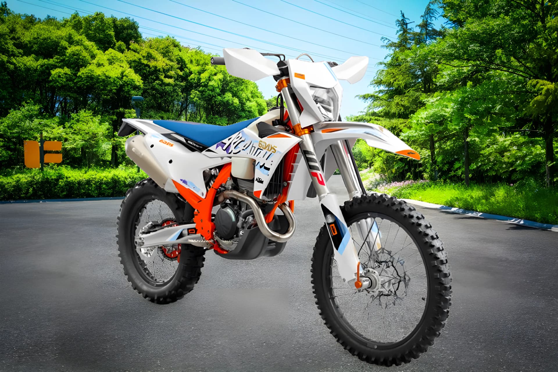 KTM 350 EXC F Front Right View