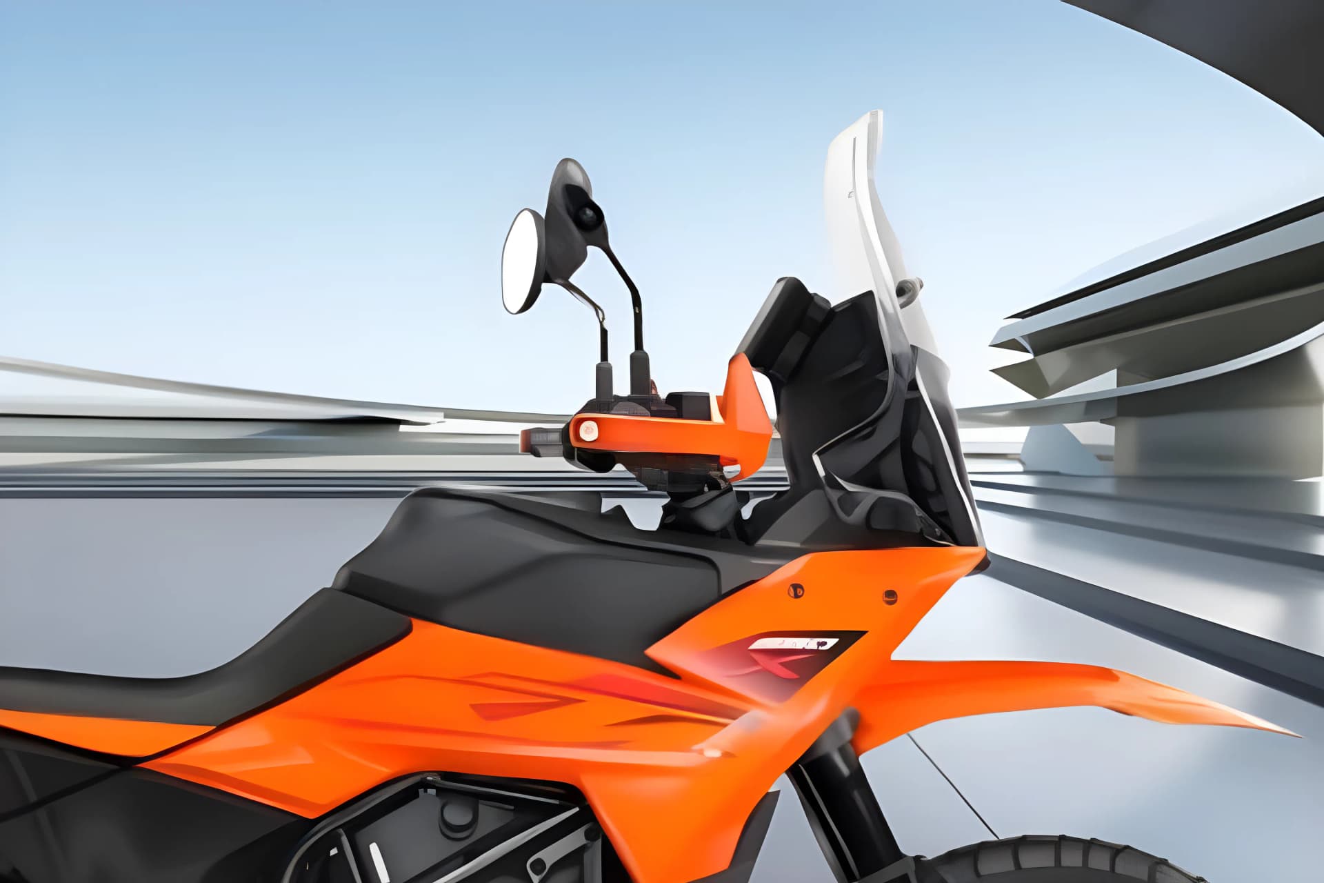 KTM 390 Adventure X Handlebar View