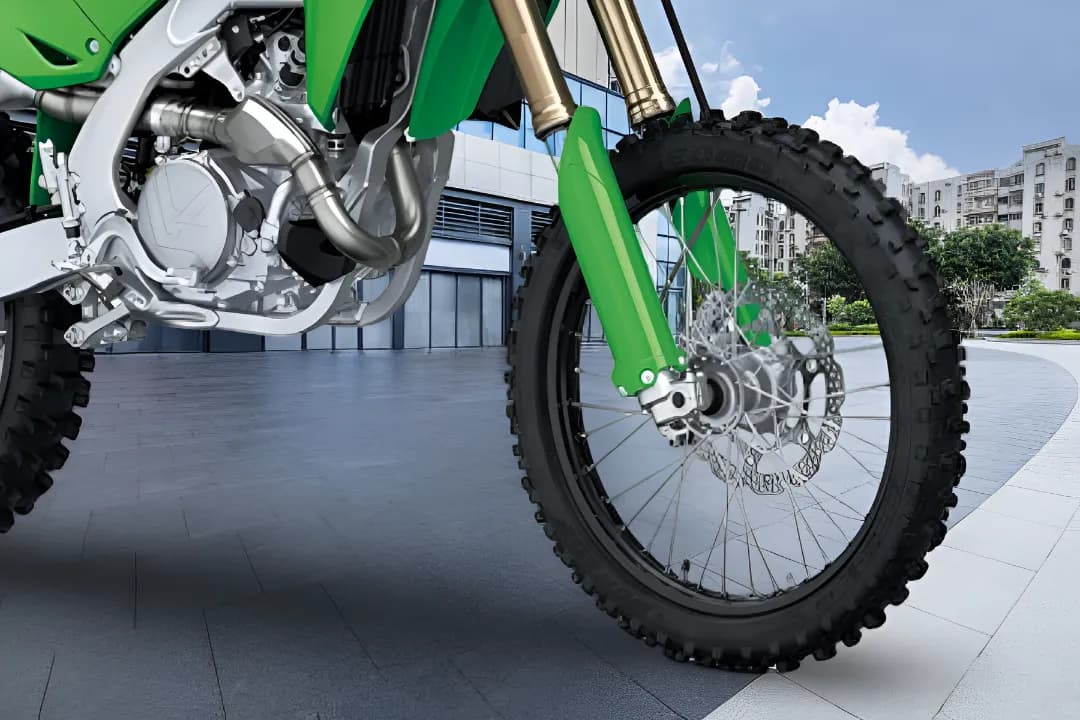 Kawasaki KX450 Front Wheel View