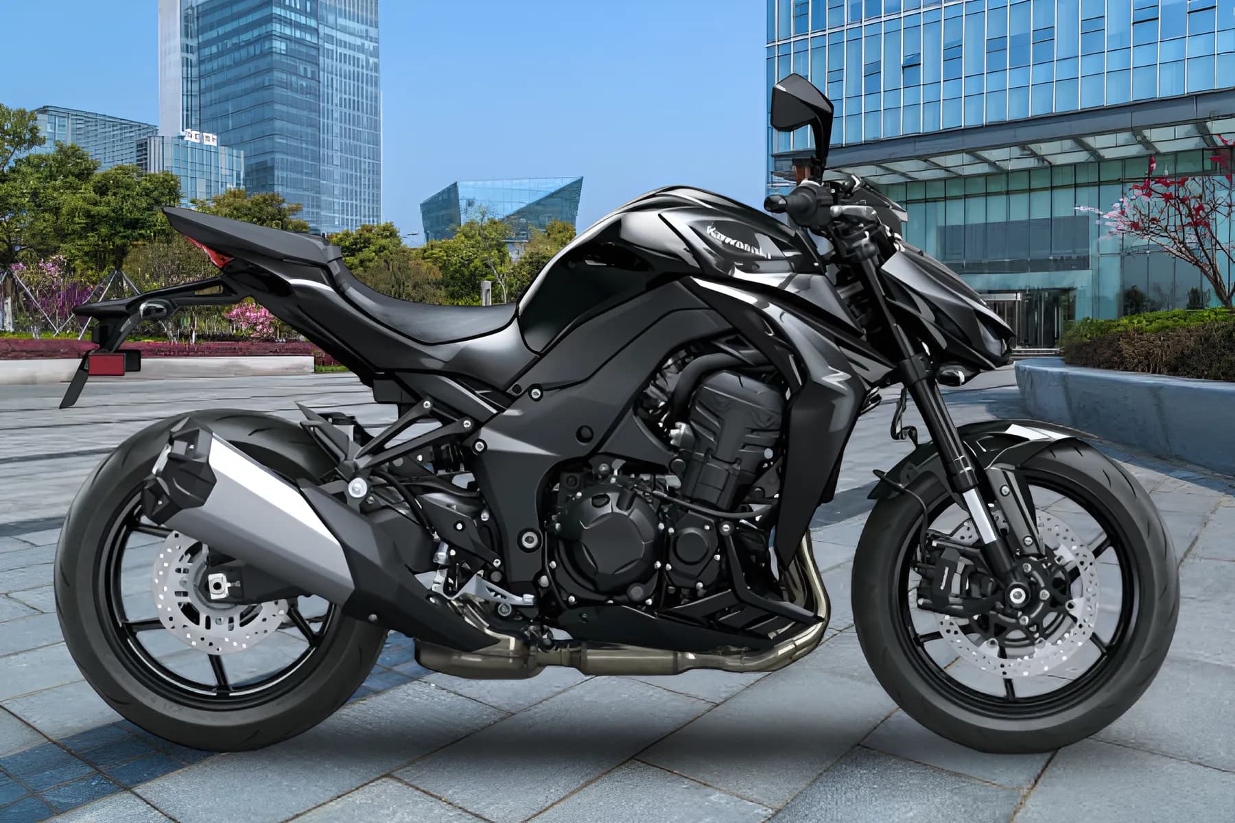 Kawasaki Z1100 Right Side View