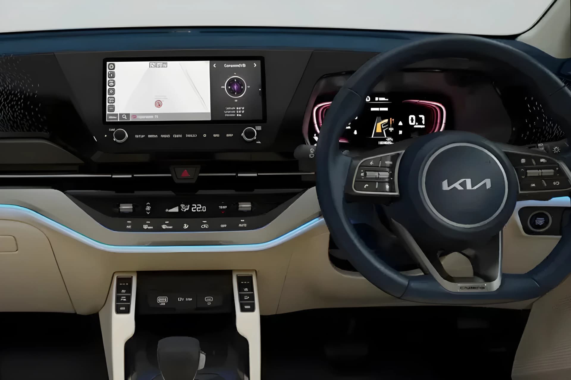 Kia Carens Infontainment System View