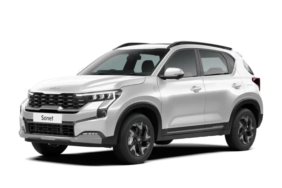 Kia Sonet Glacier White Pearl color