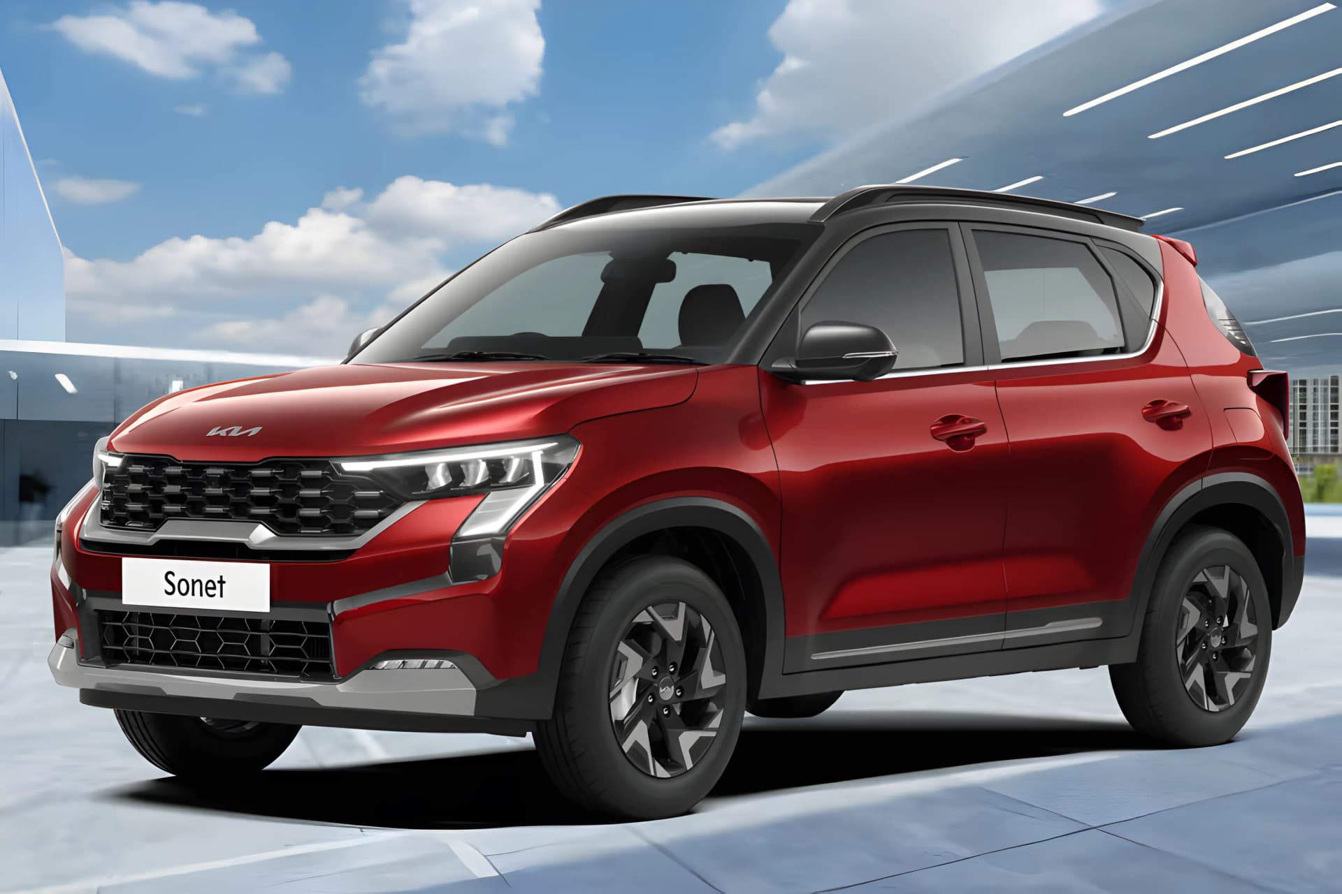 Kia Sonet Front Left View
