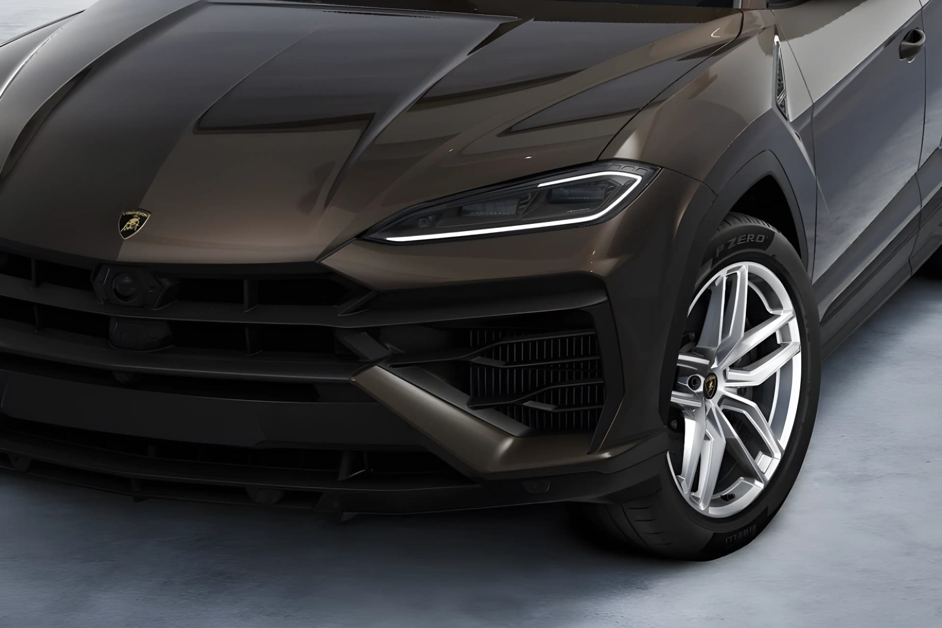 Lamborghini Urus Hybrid Headlight View