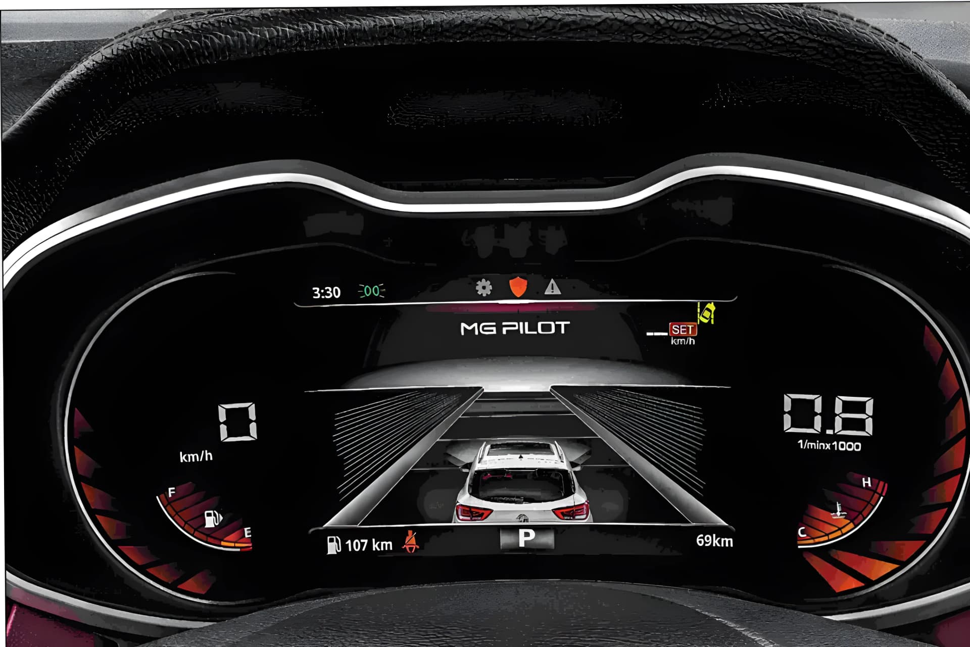 MG Astor Digital Cluster View