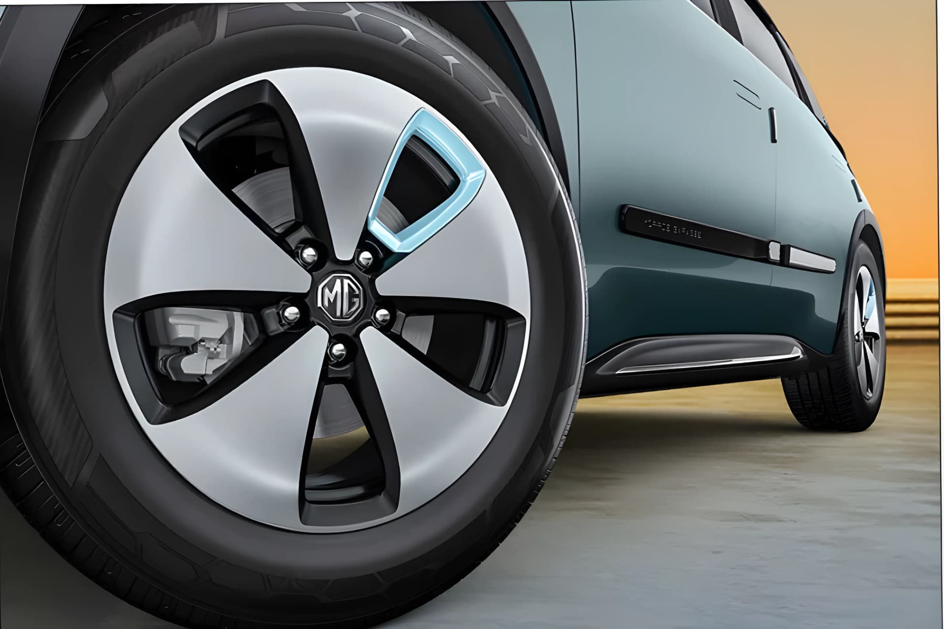 MG Windsor EV Rear Wheel View