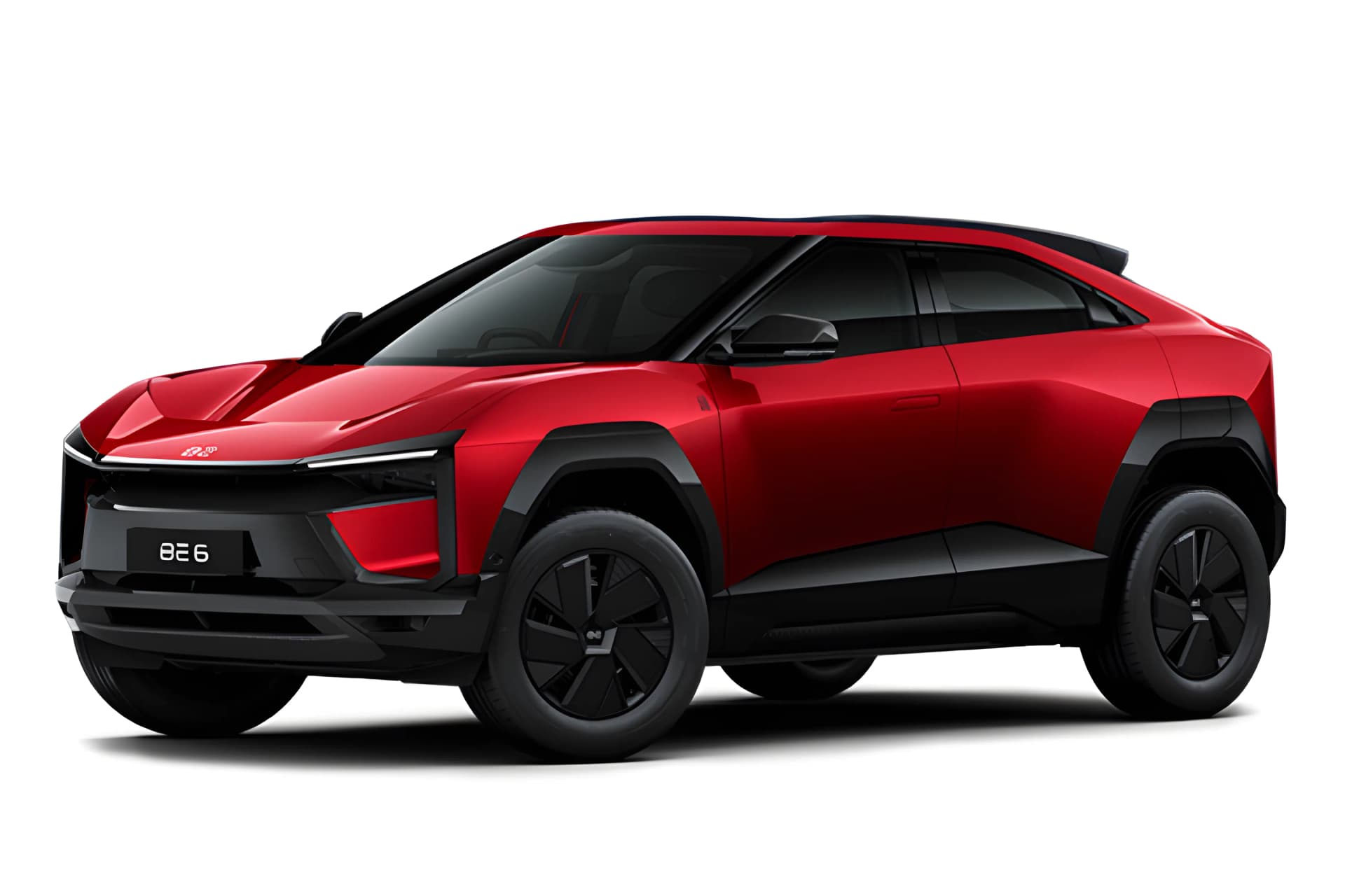 Mahindra BE6 EV Tango Red color