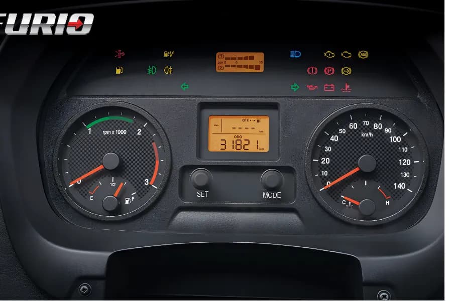 Mahindra Furio 14 HD Cluster View
