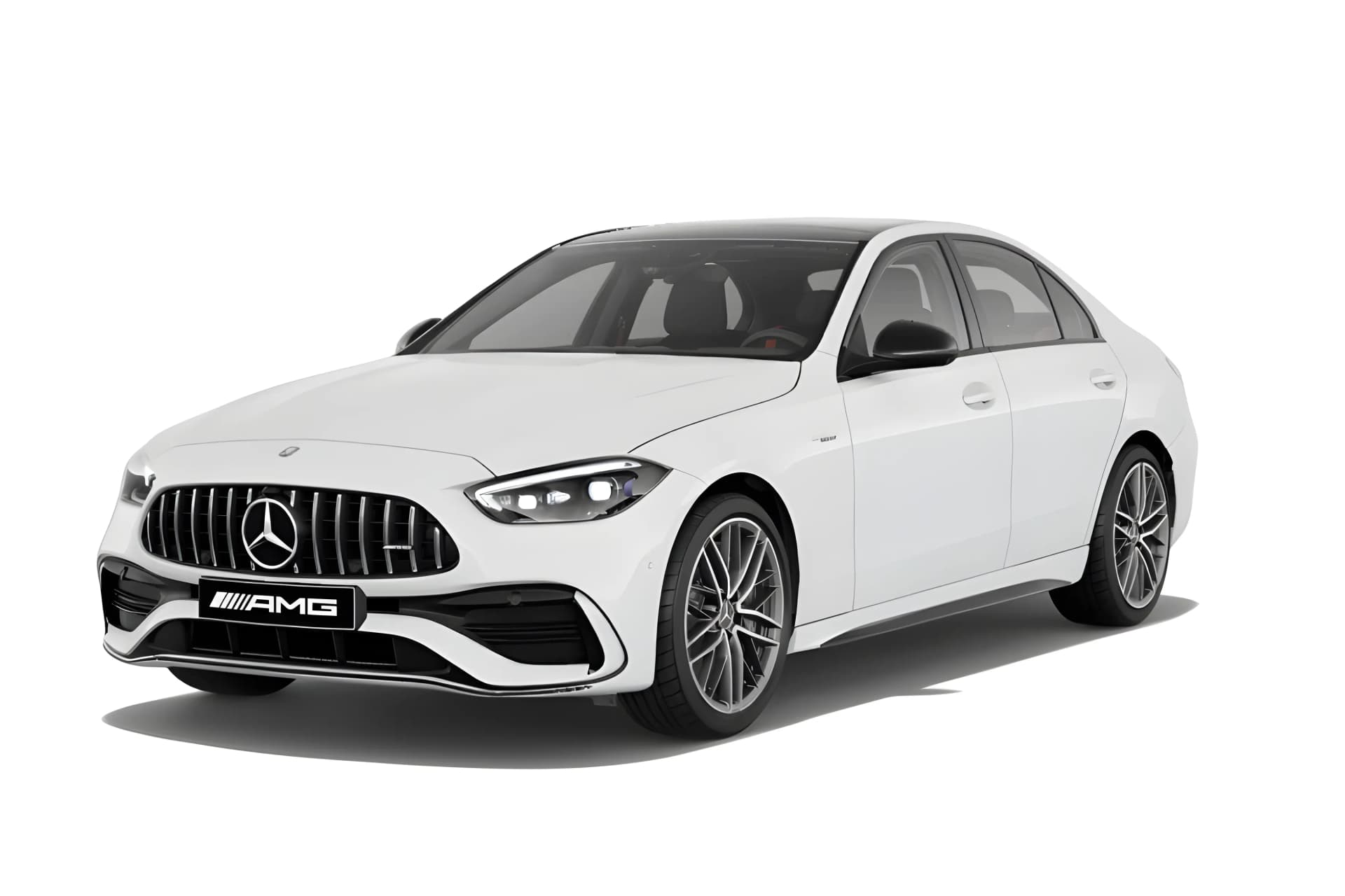 Mercedes Benz AMG C Class Sedan Polar White color