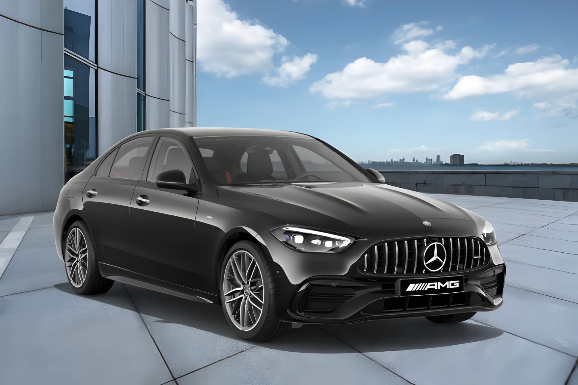 Mercedes Benz AMG C Class Hybrid Front Right View