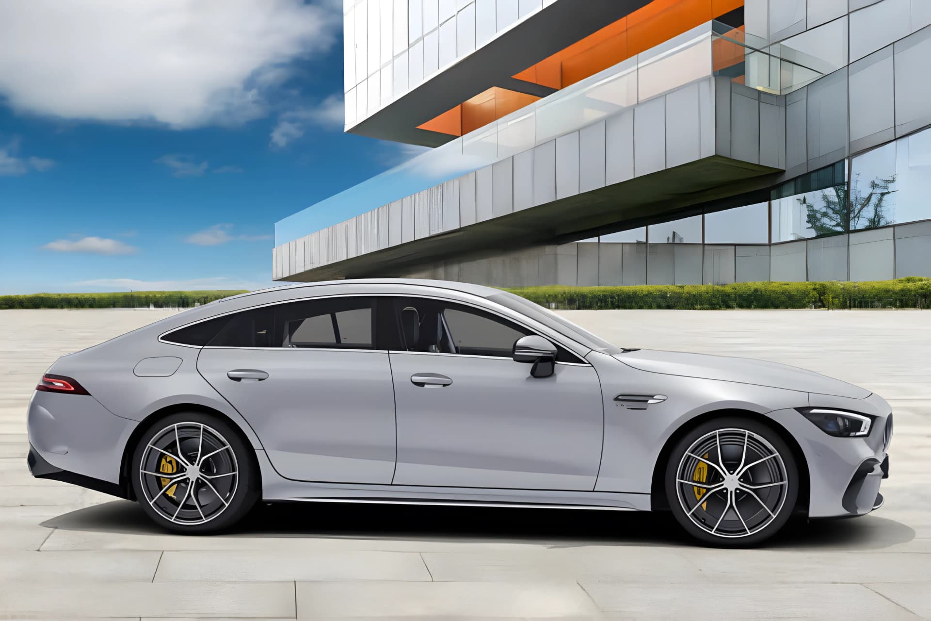 Mercedes Benz AMG GT 4-Door Hybrid Right Side View