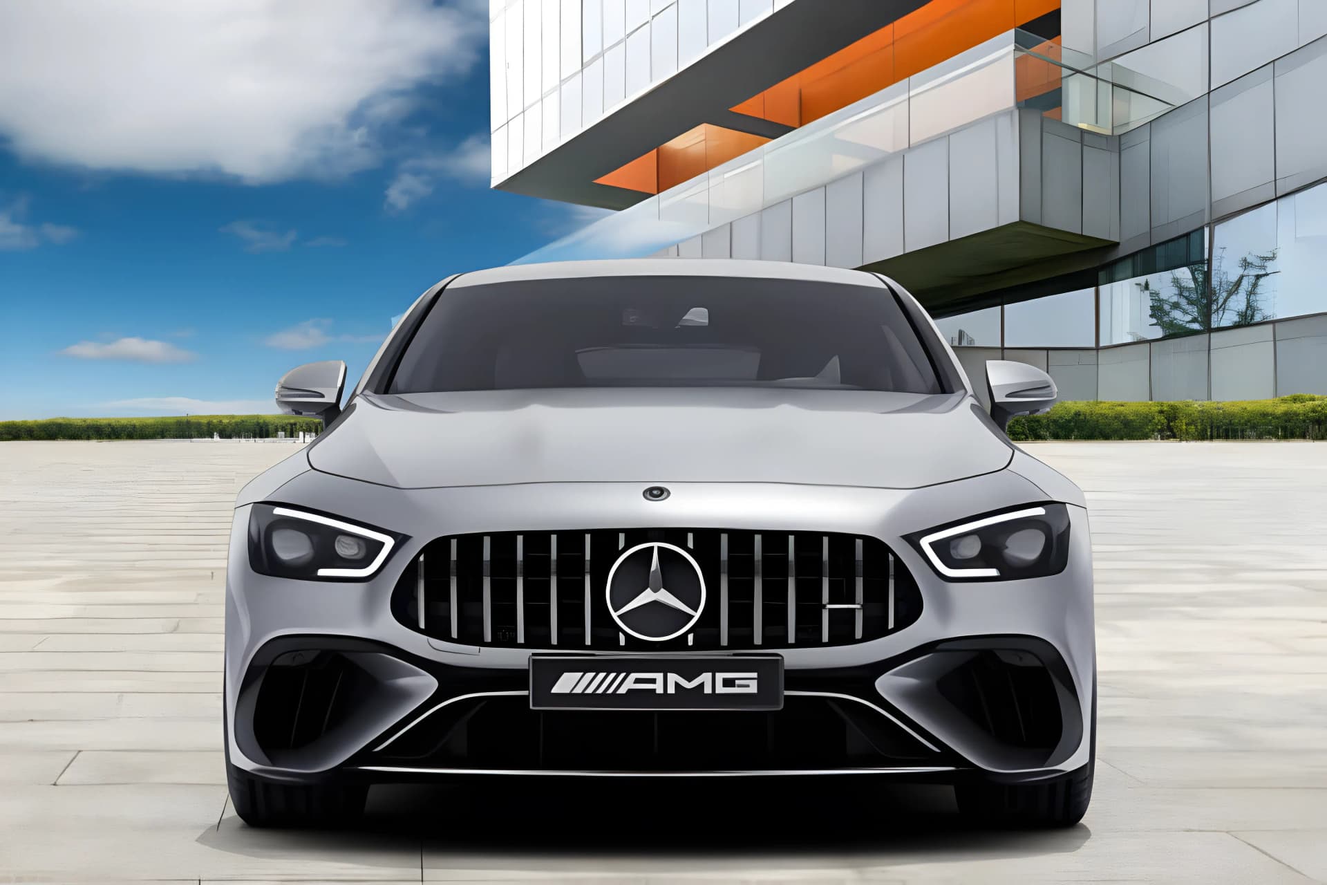 Mercedes Benz AMG GT 4-Door Hybrid Front View