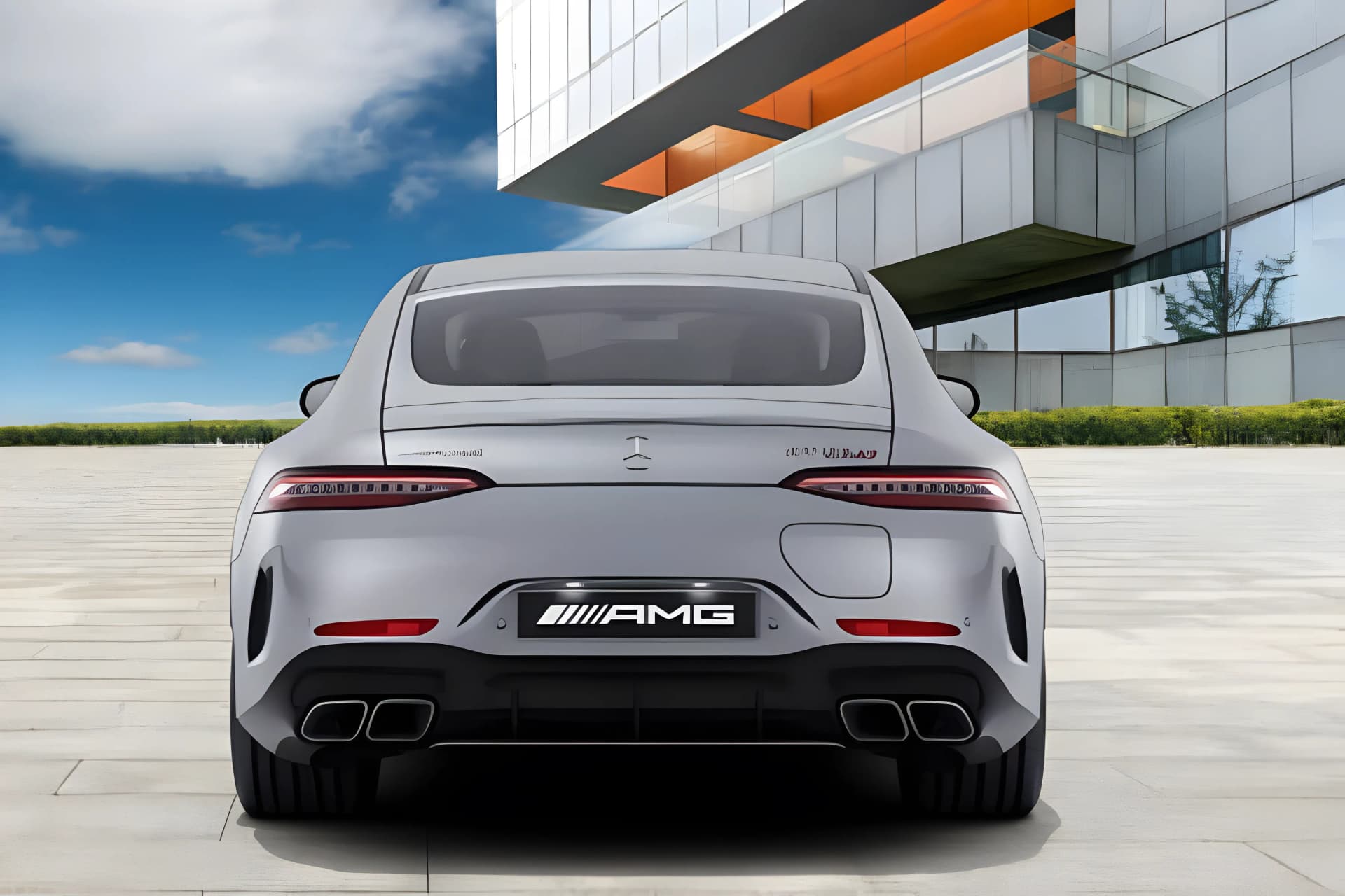Mercedes Benz AMG GT 4-Door Hybrid Rear View