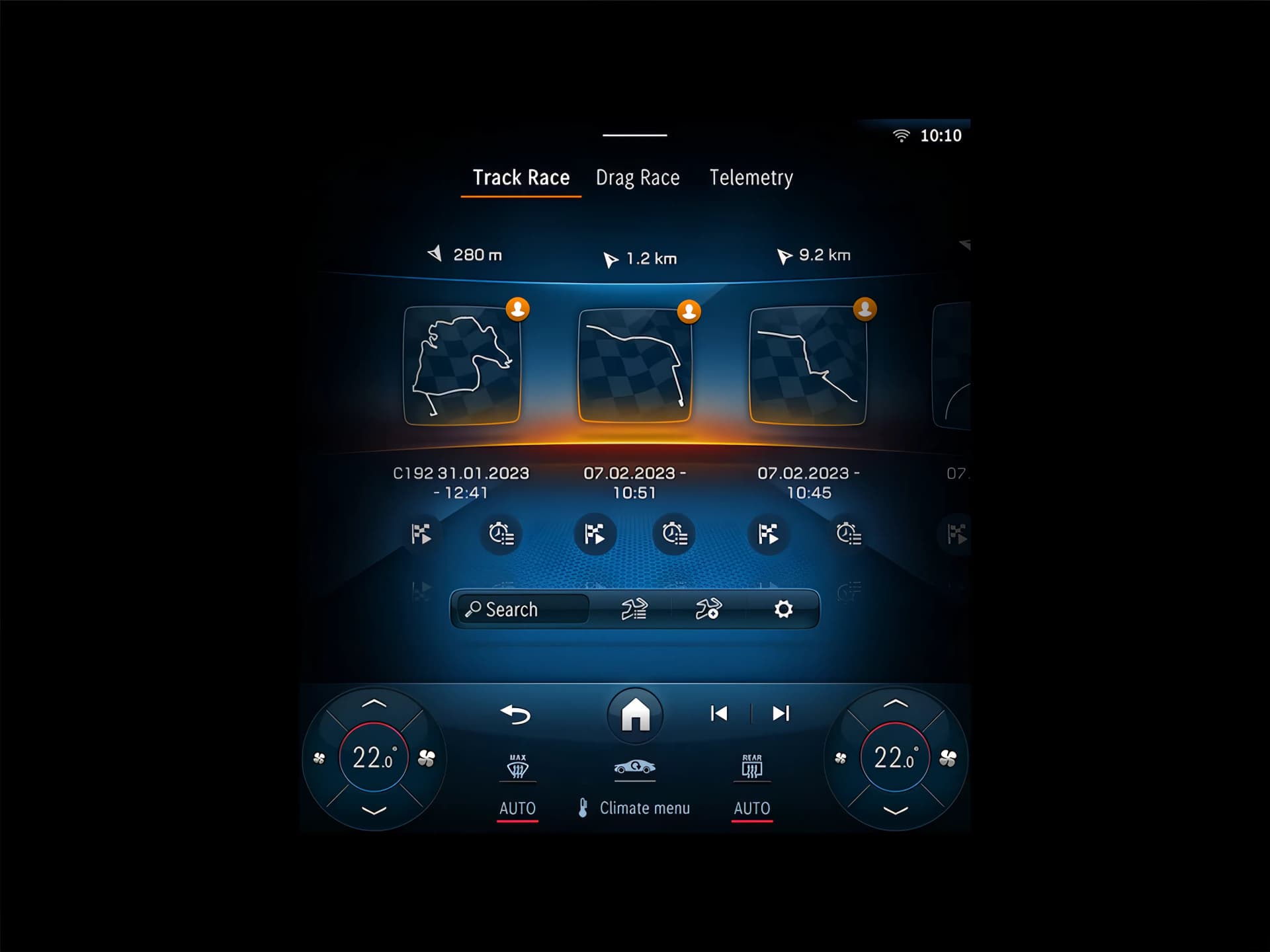 Mercedes Benz AMG GT Coupe Touch Screen View