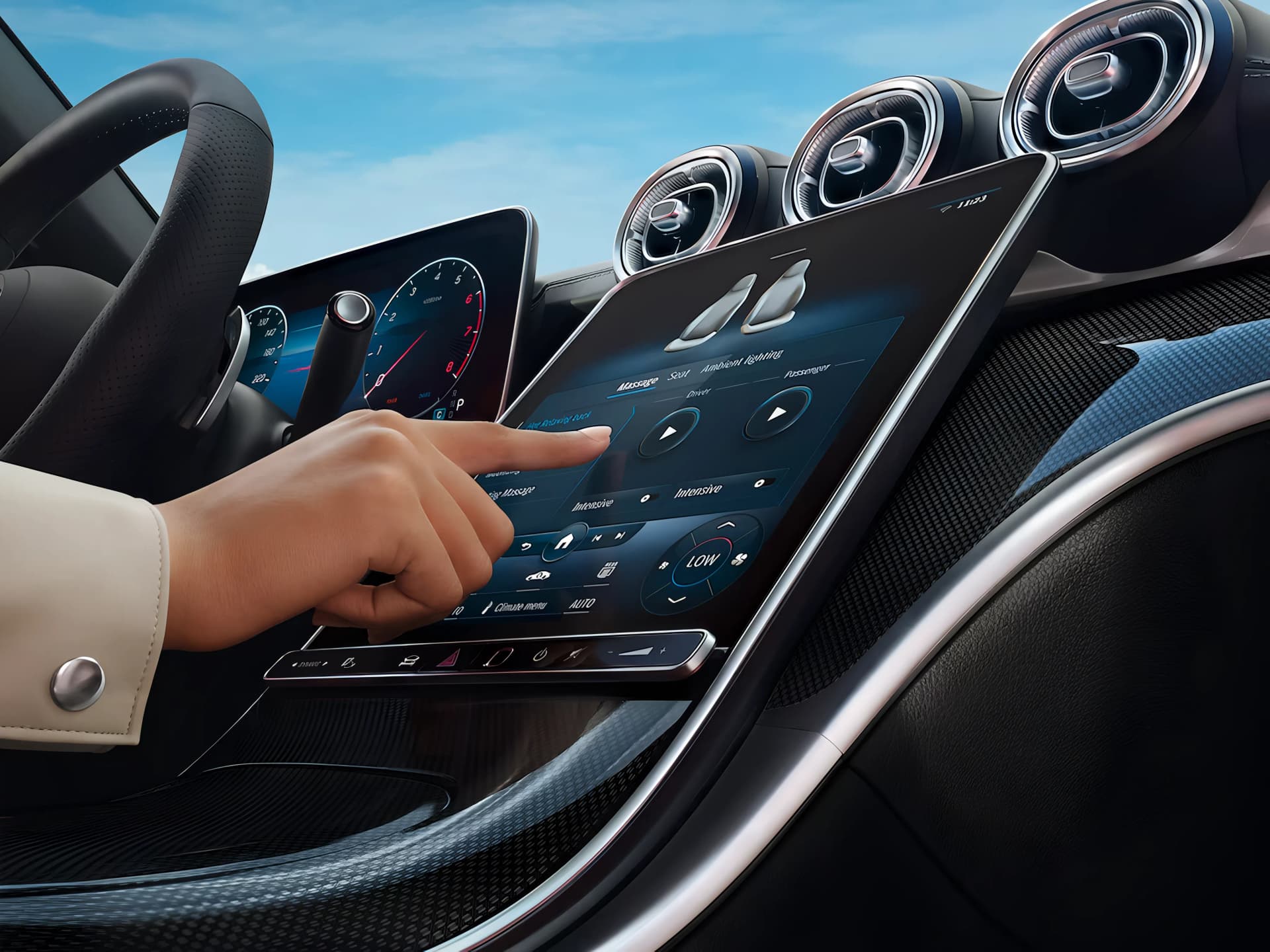 Mercedes Benz AMG S Class Hybrid Touchscreen View