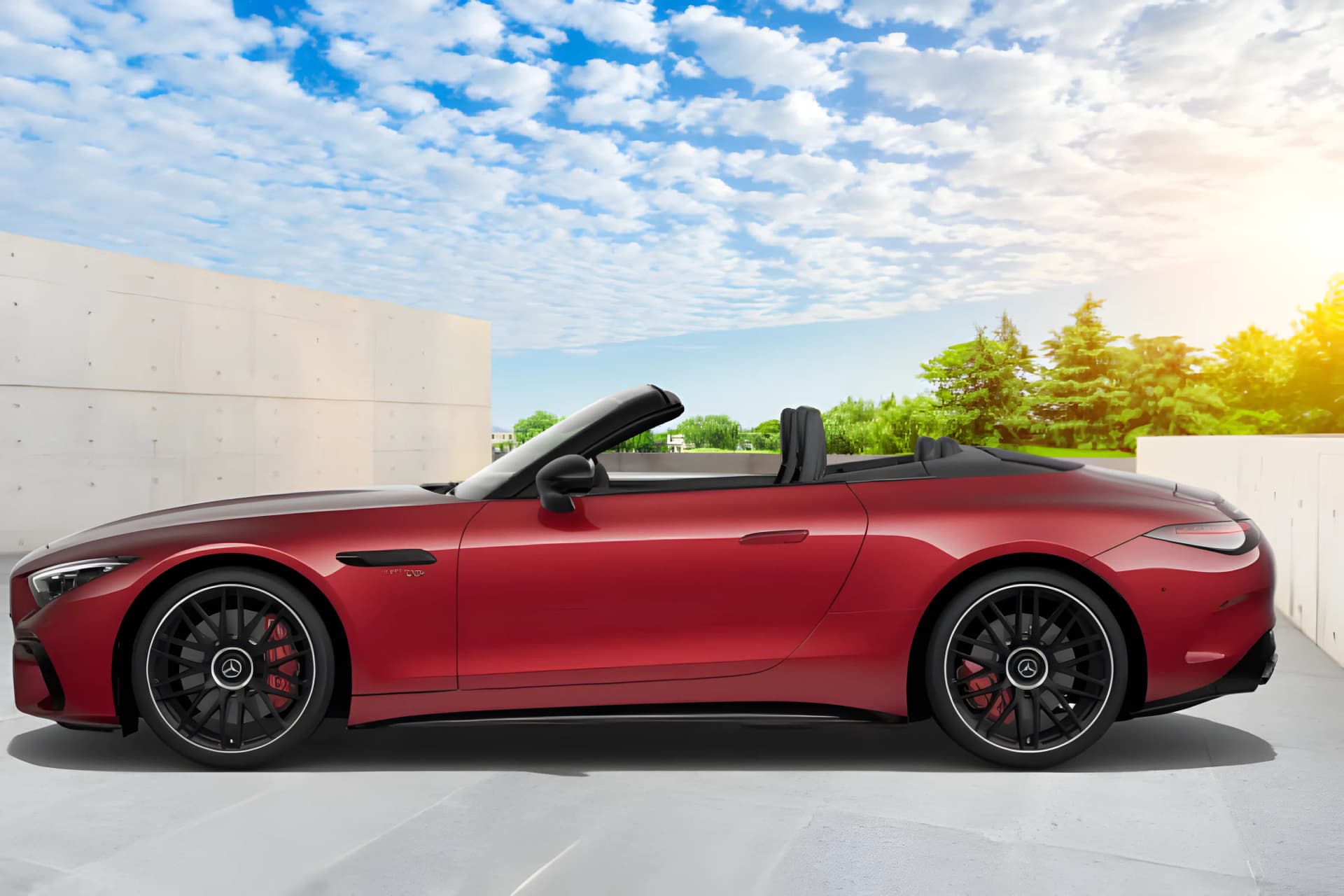 Mercedes Benz AMG SL Roadster Right Side View