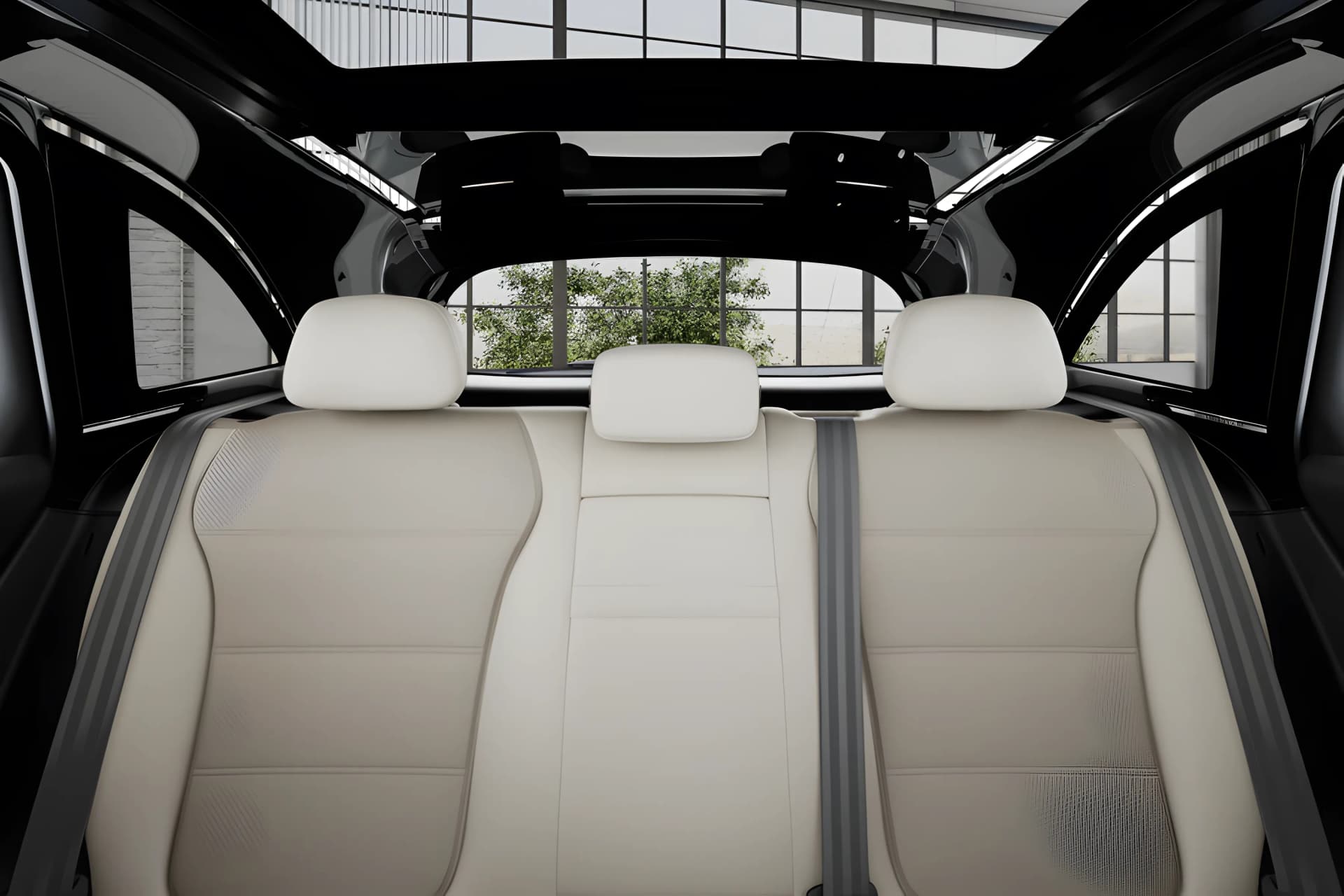 Mercedes Benz GLC Rear Seat View