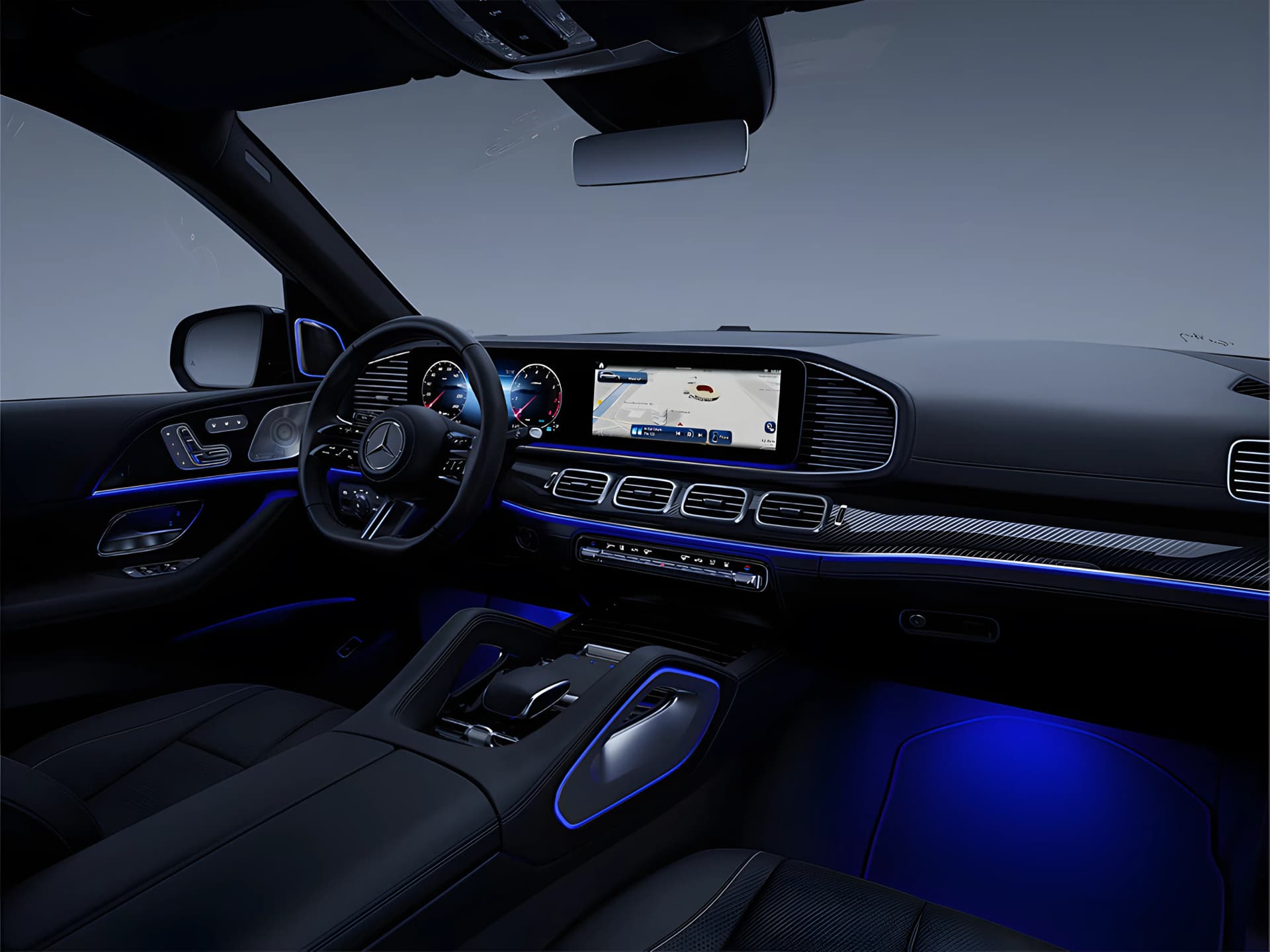 Mercedes Benz GLS Ambient Lighting View