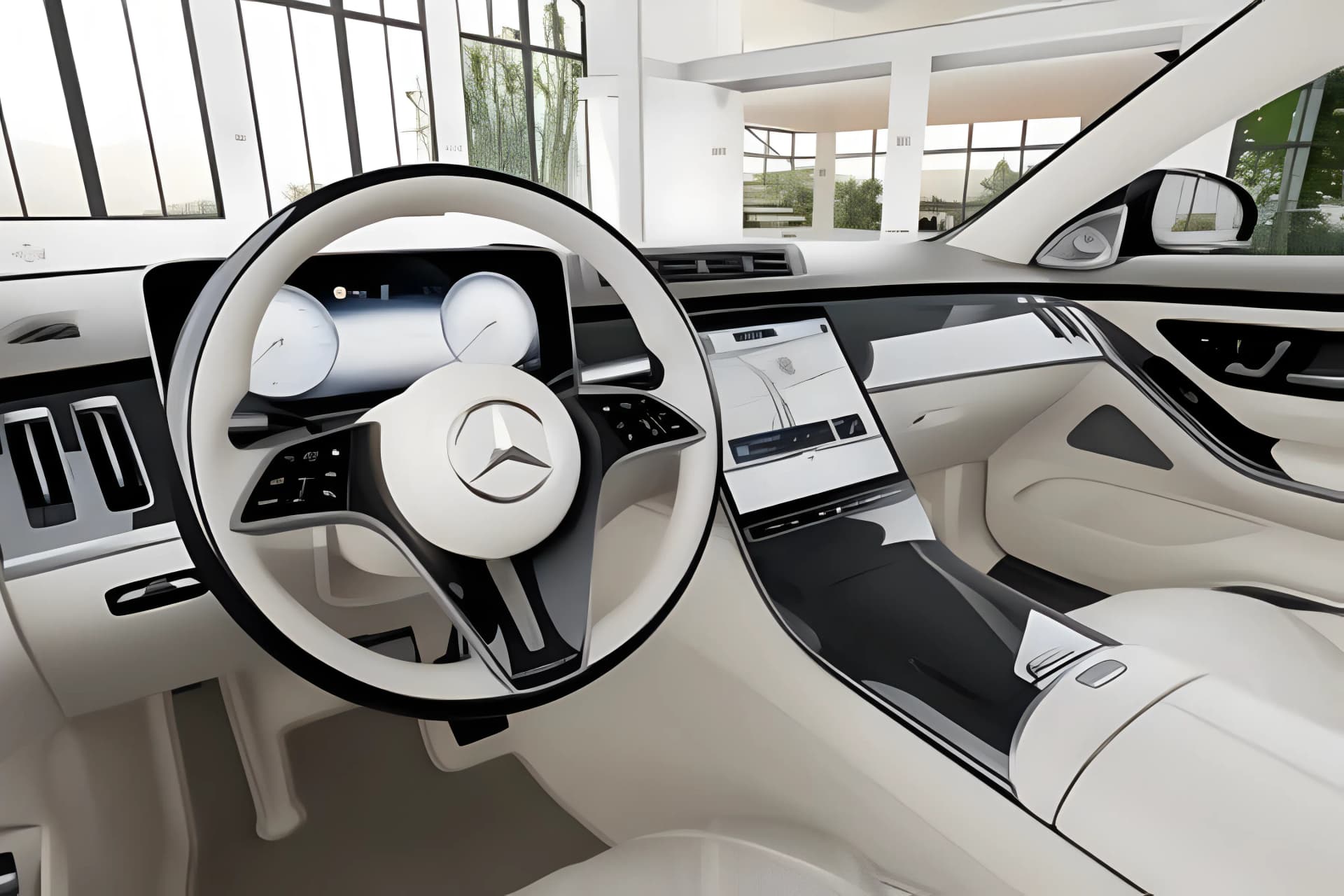Mercedes Benz Maybach S Class Centre Console View