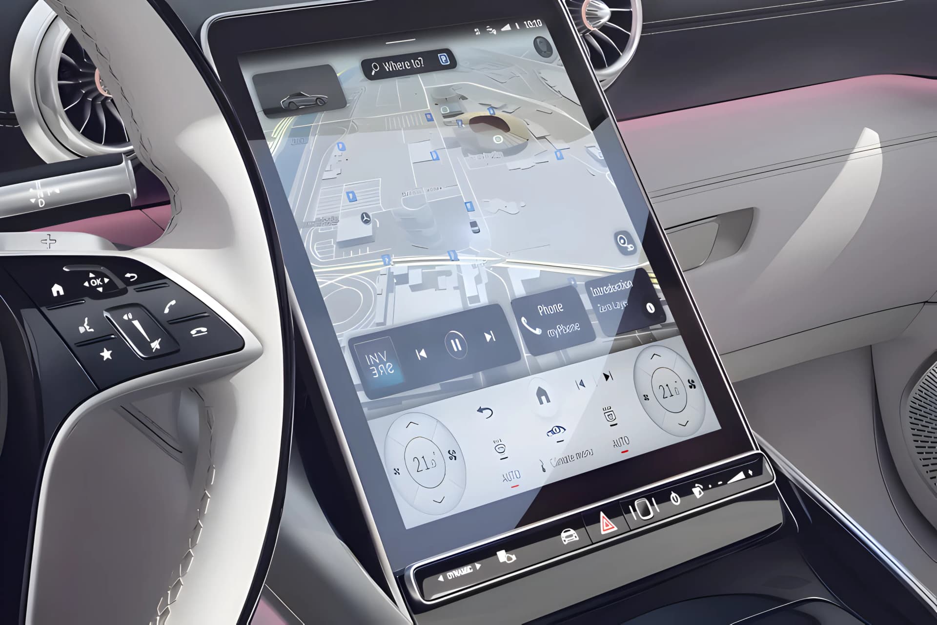 Mercedes Benz Maybach SL Monogram Series Touch Screen View
