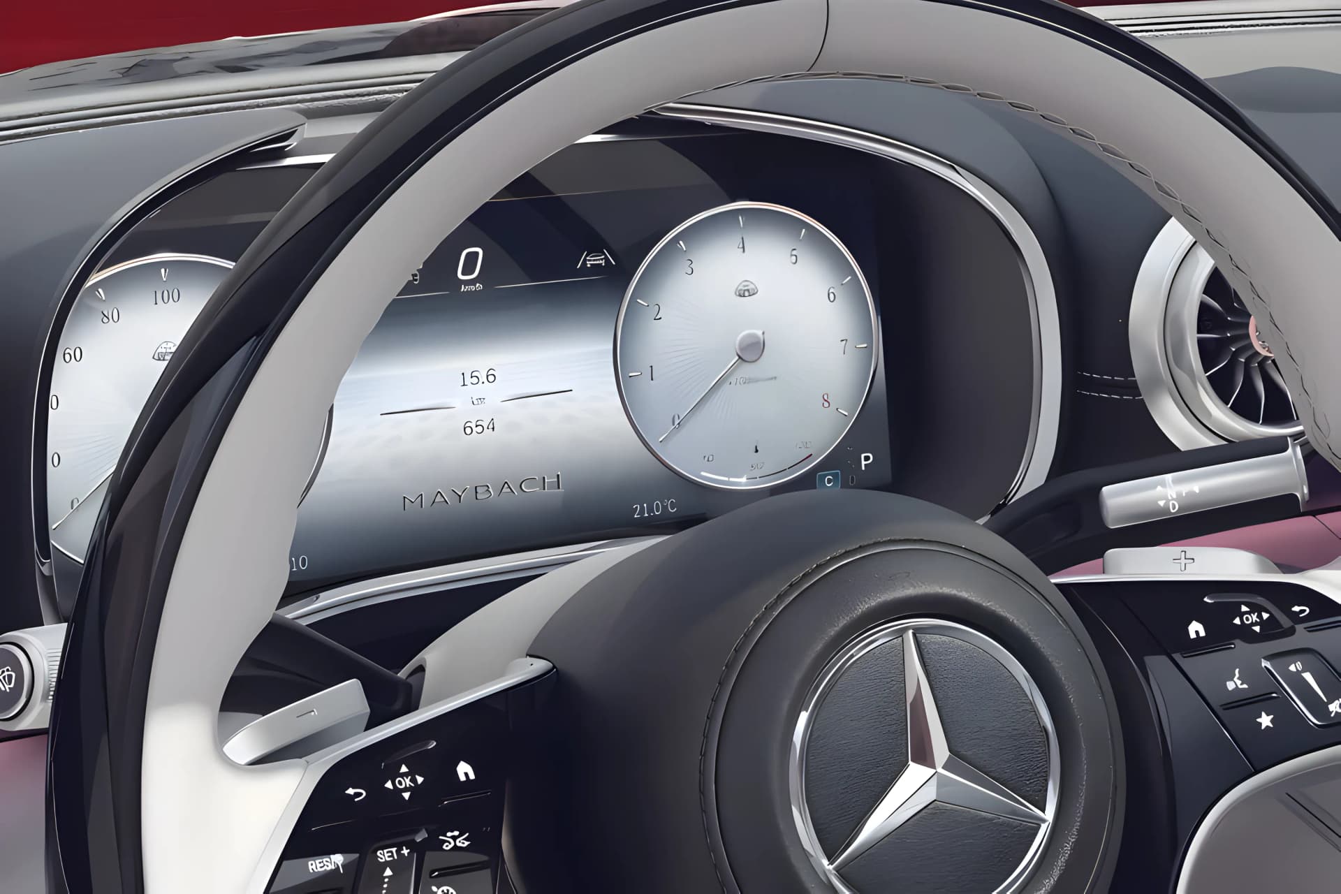 Mercedes Benz Maybach SL Monogram Series Digital Cluster View