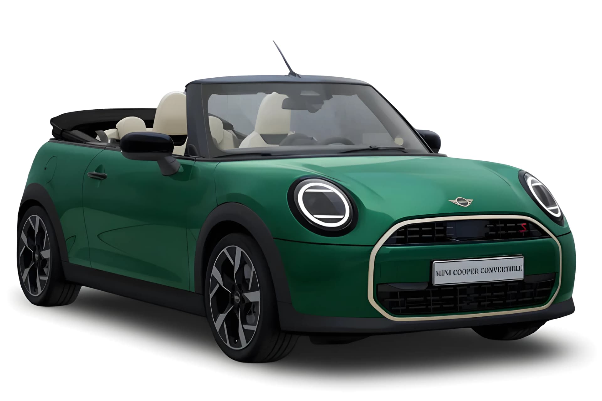 Mini Cooper S Convertible British Racing Green color