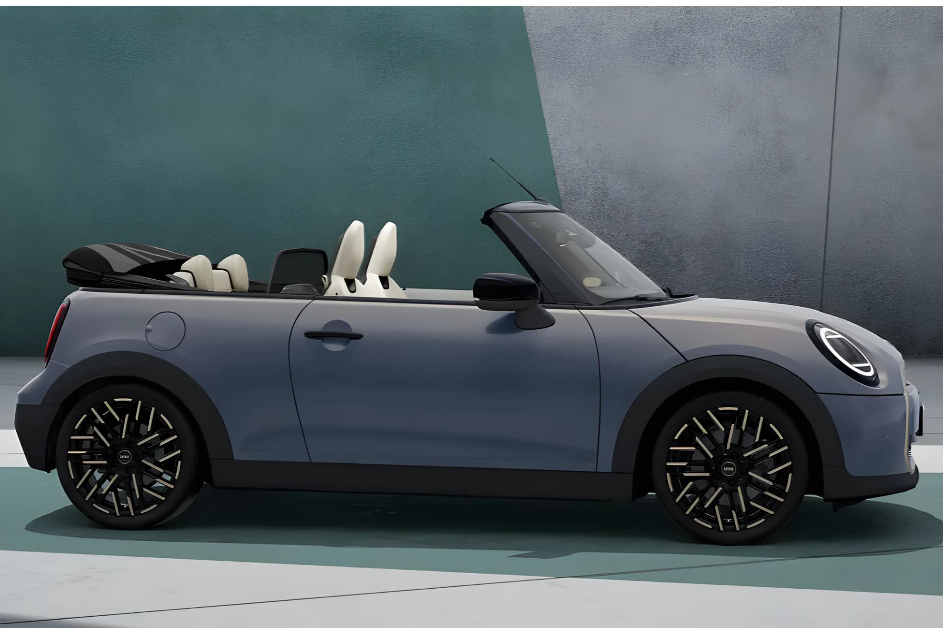 Mini Cooper S Convertible Right Side View