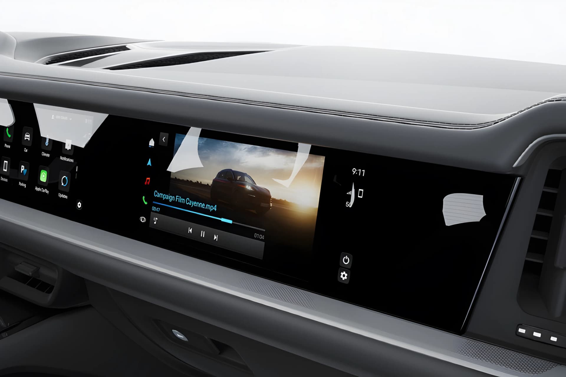 Porsche Cayenne Hybrid touch screen view