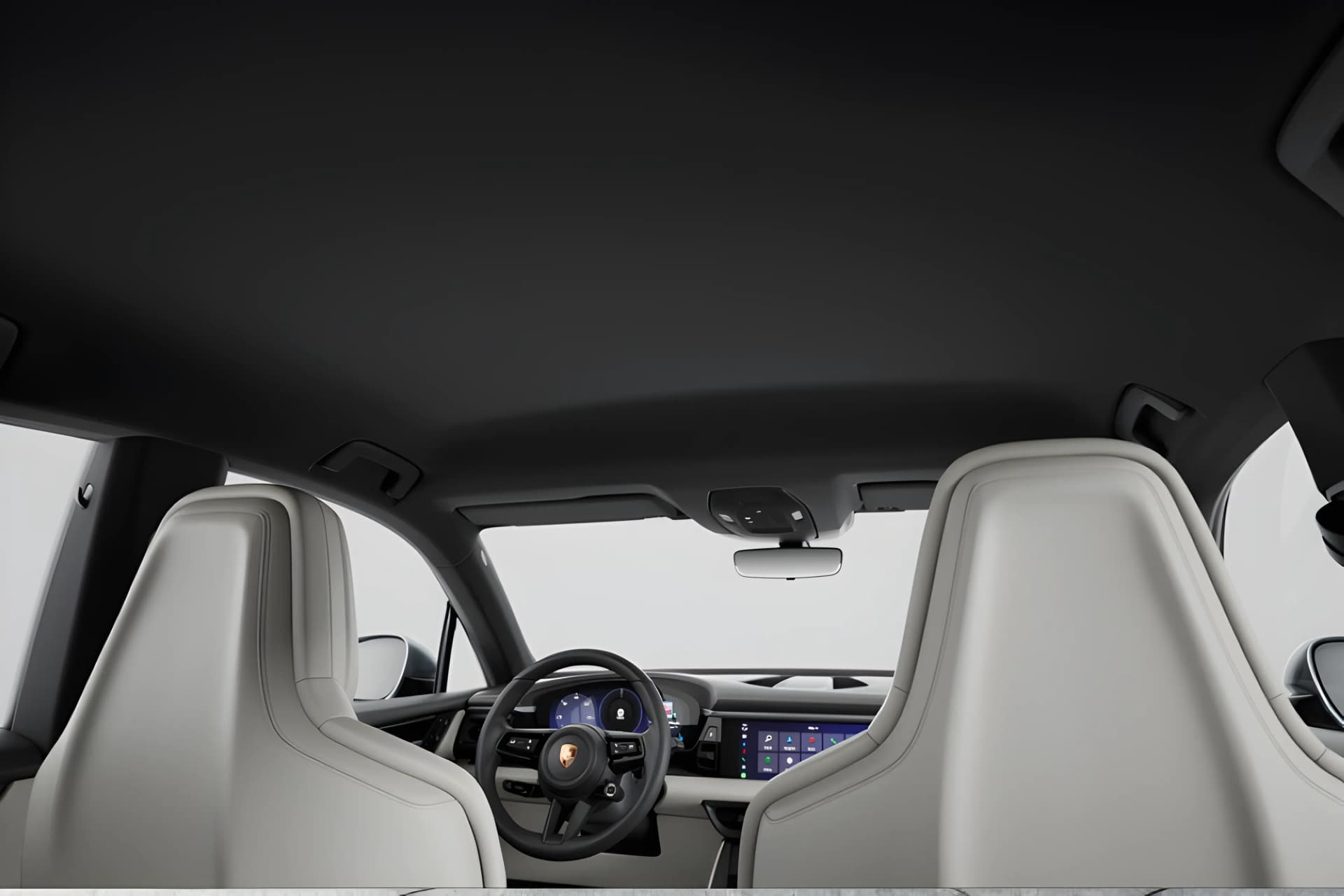 Porsche Macan EV Dual Tone Interior View