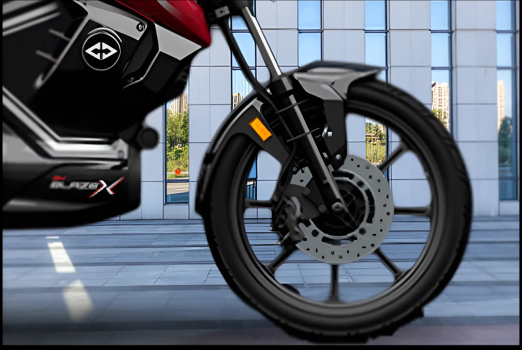 Revolt BlazeX Electric Front Tyre View