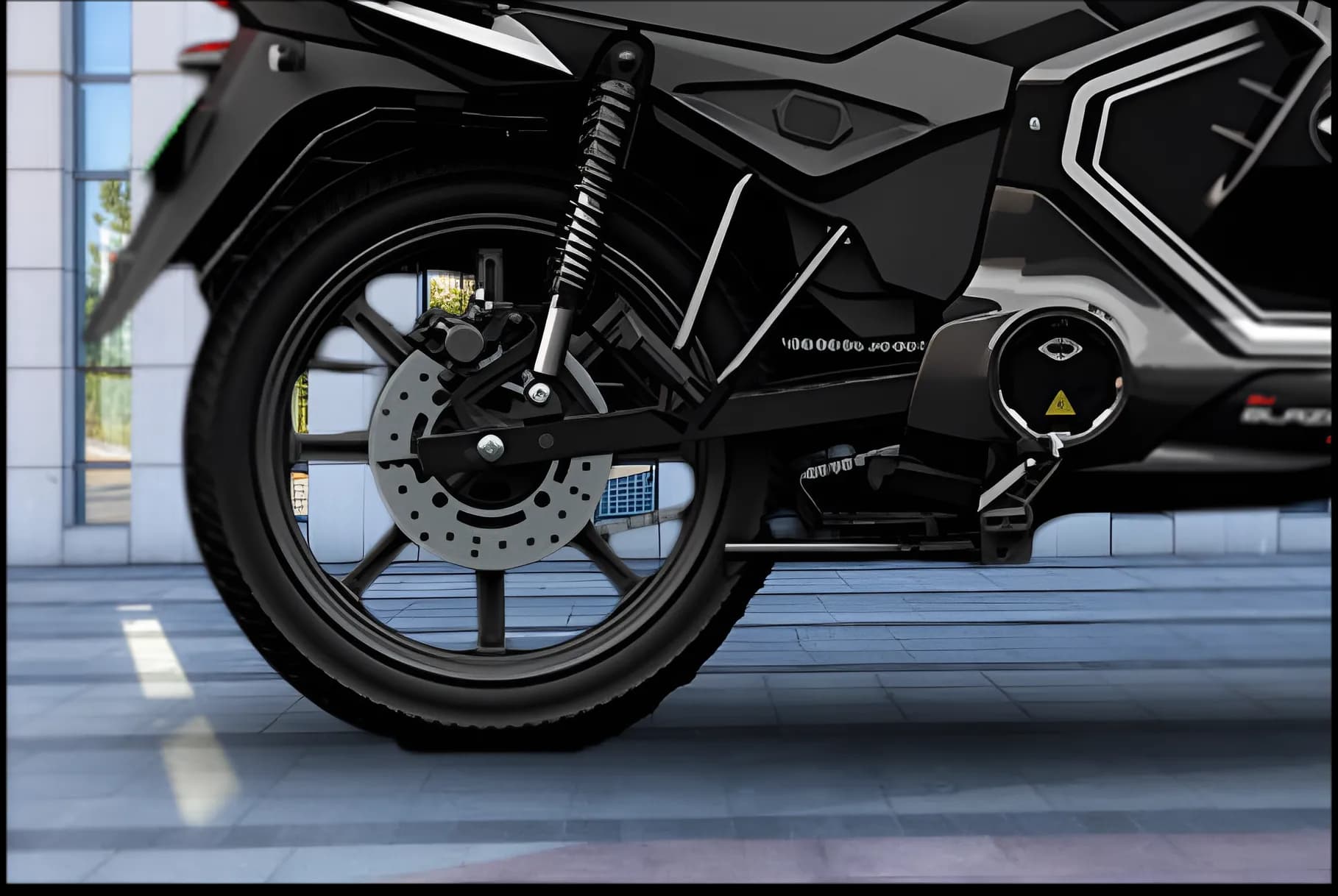 Revolt BlazeX EV Dual Shock Suspension View