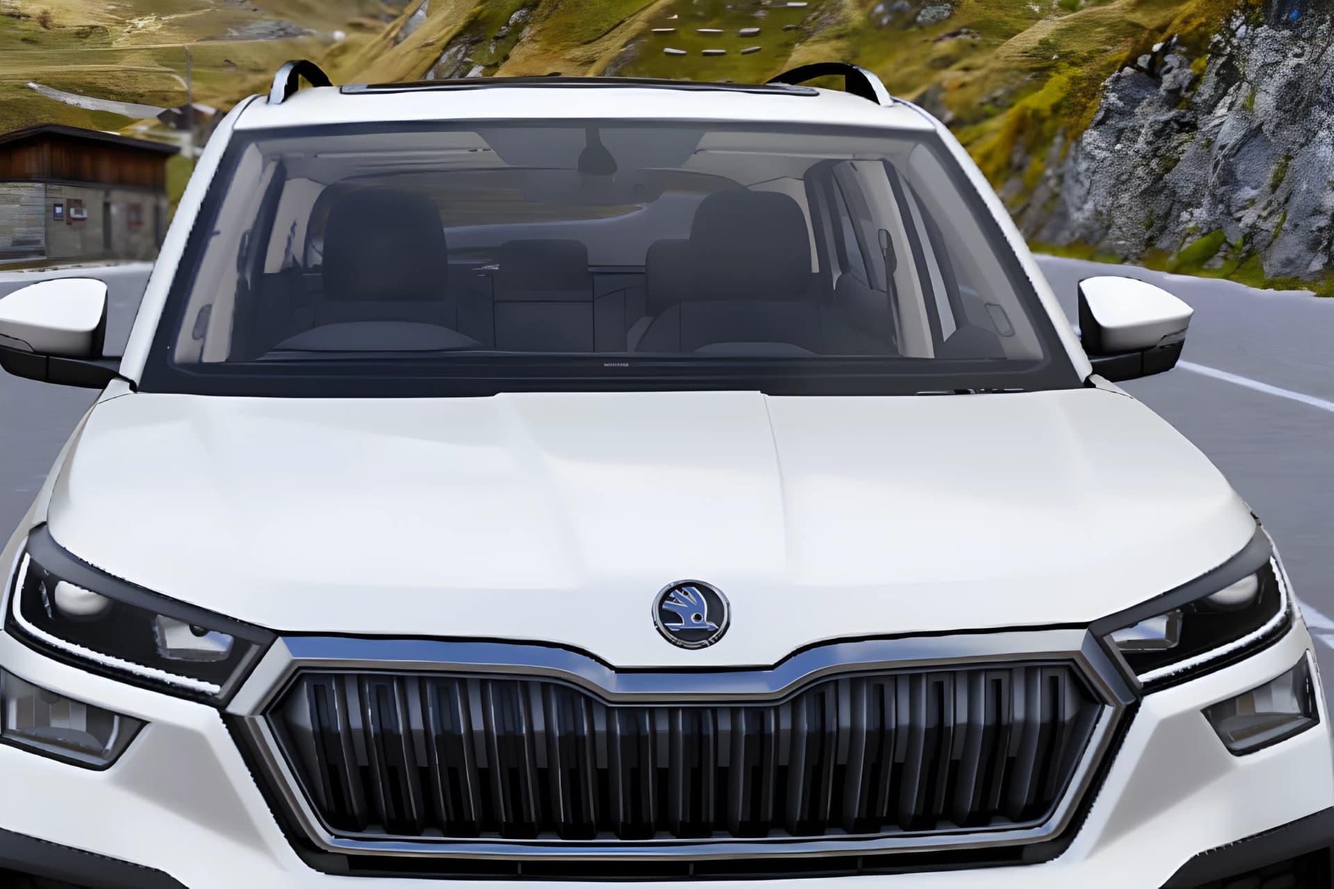 Skoda Kushaq Front Windshield View
