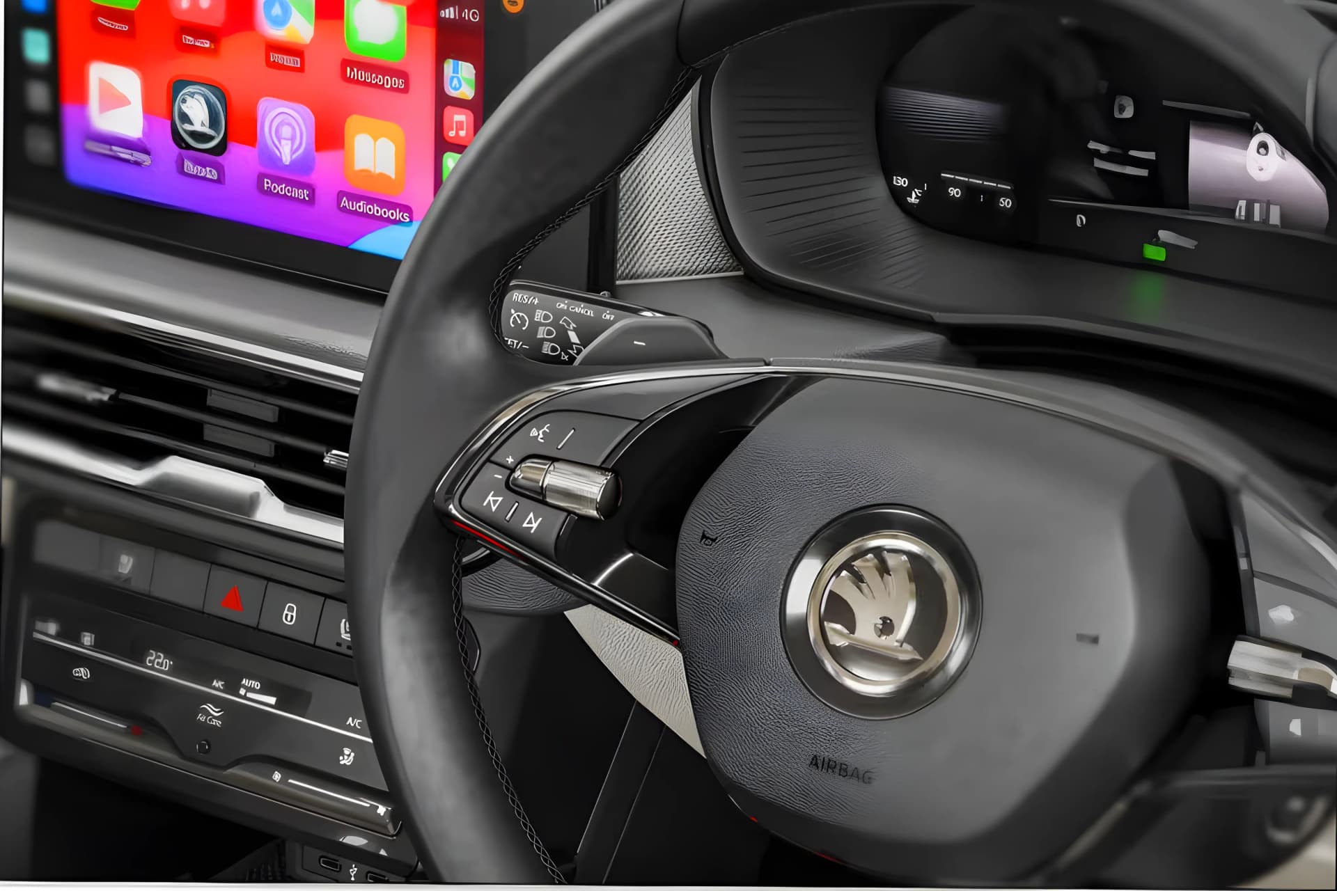 Skoda Kylaq Steering Mounted Control View