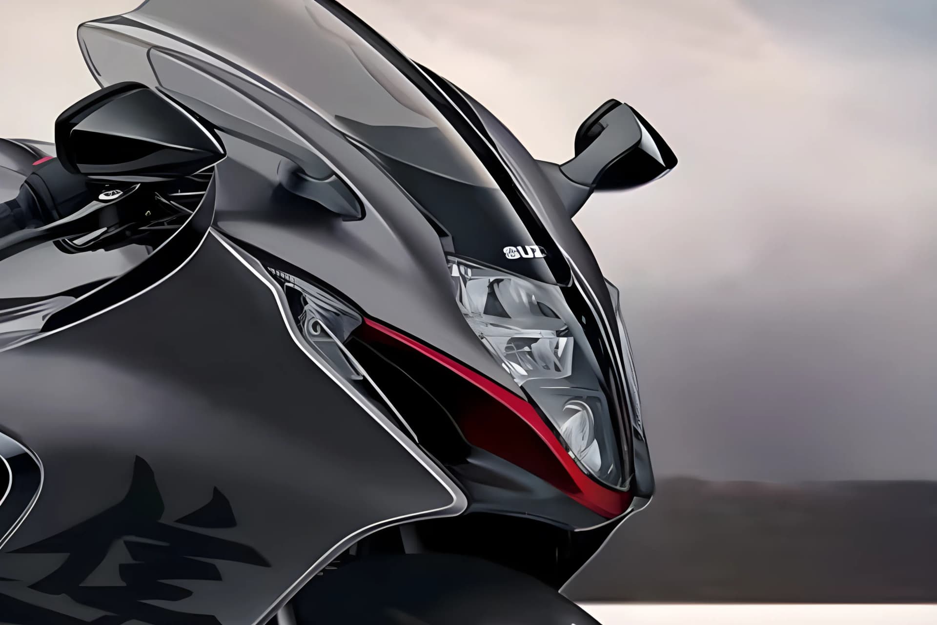 Suzuki Hayabusa Headlight View