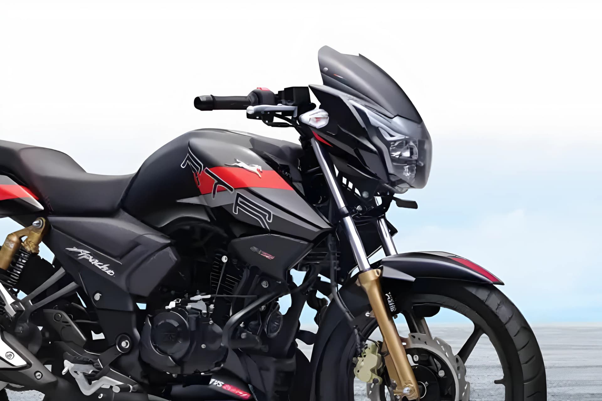TVS Apache RTR 180 Front Suspension View