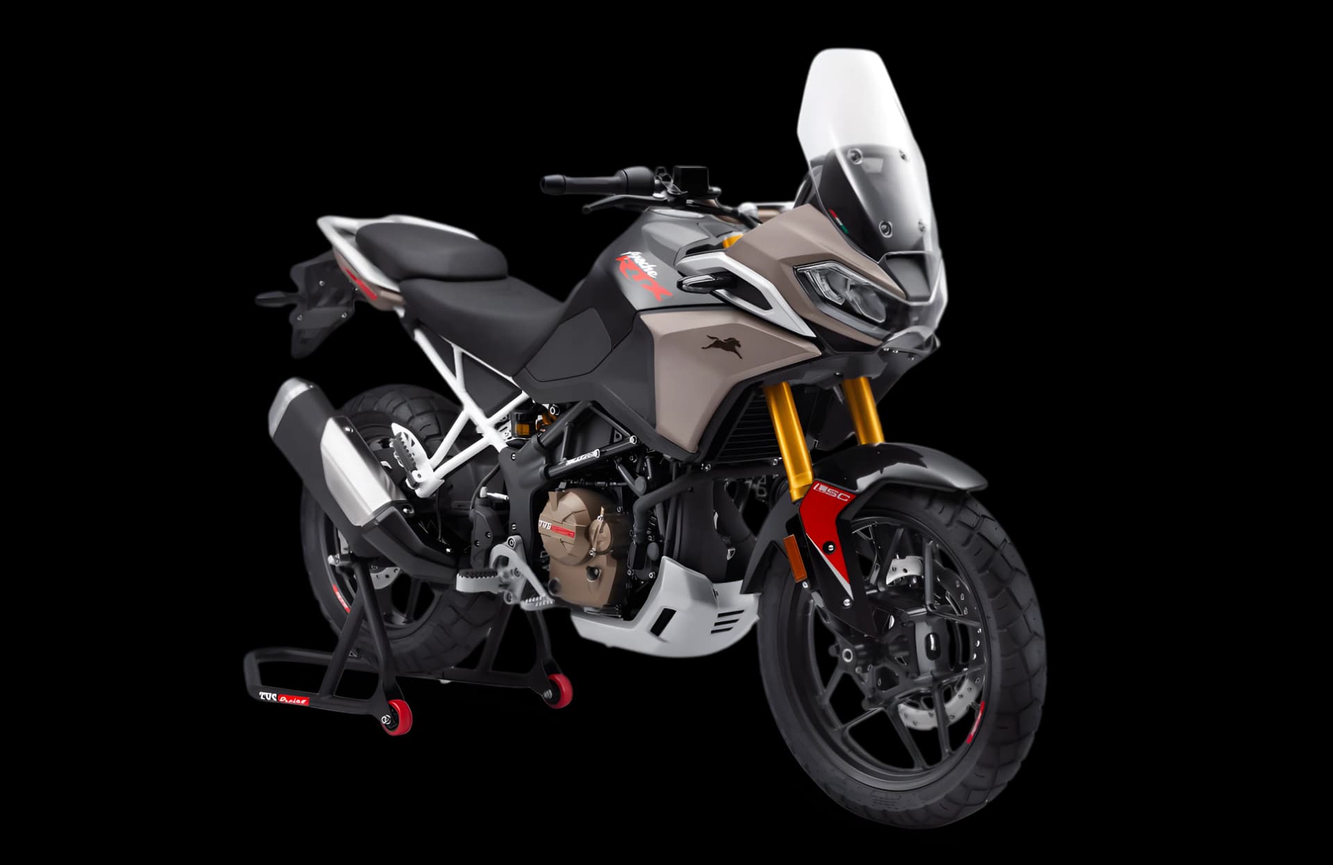 TVS Apache RTX 300 Lightning black color