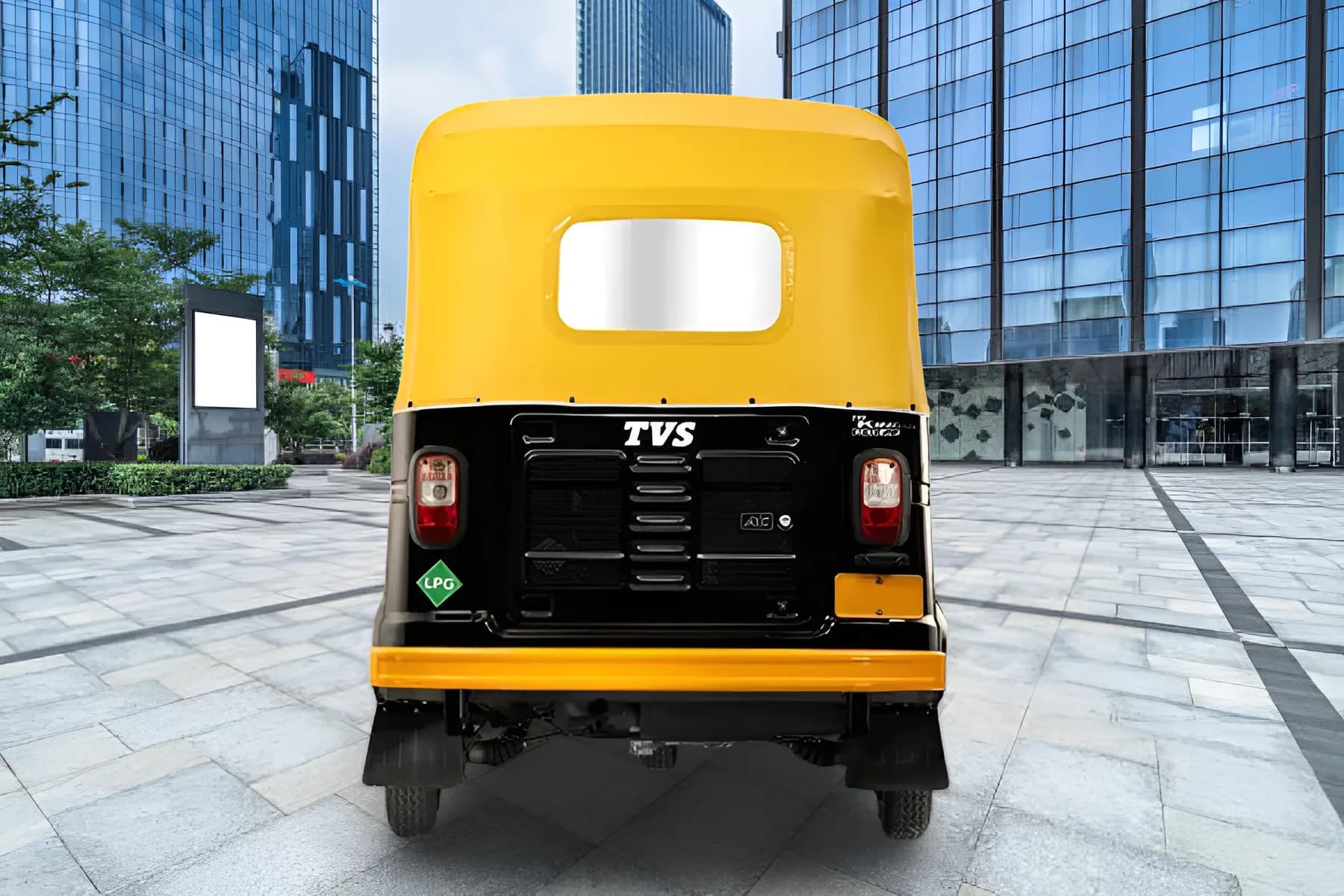 TVS King Deluxe Petrol Rear View