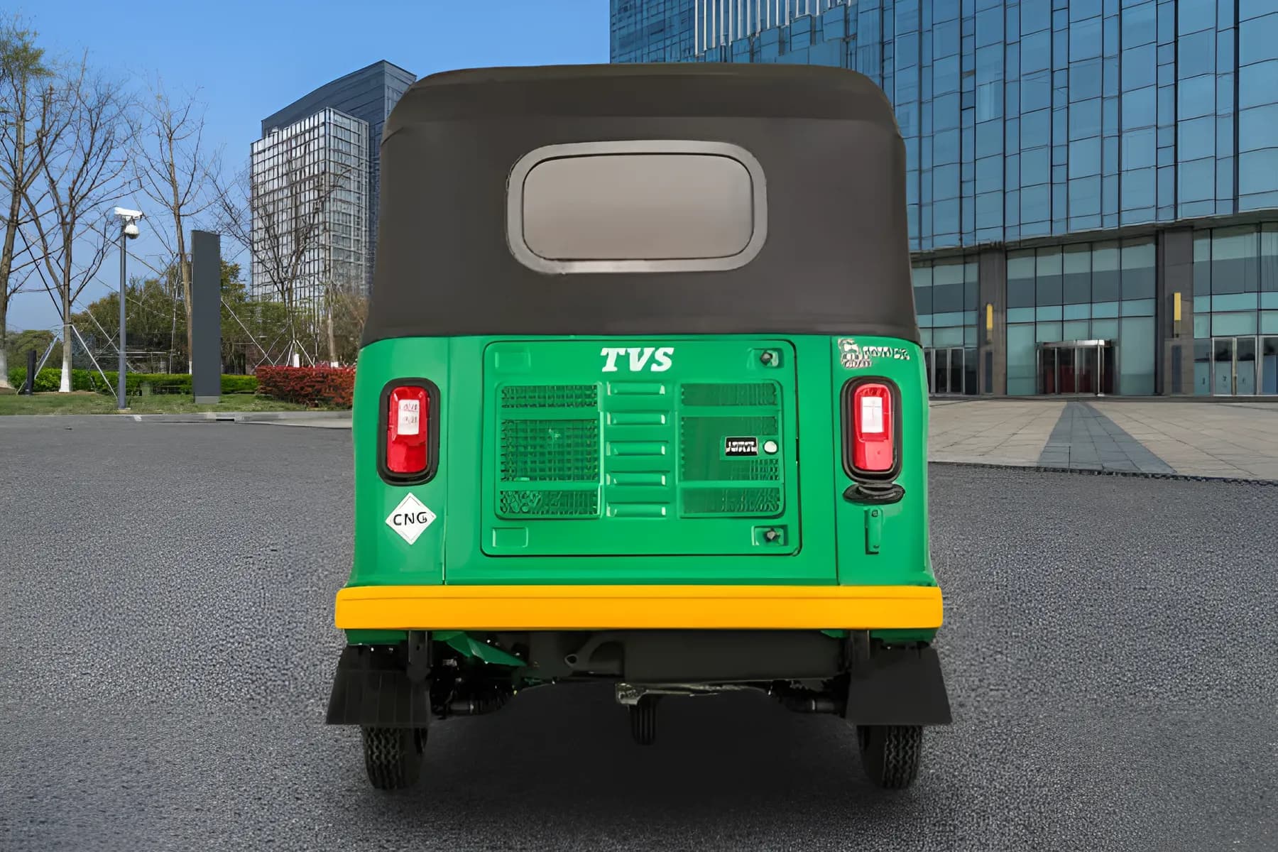 TVS King Duramax Plus Petrol Rear View