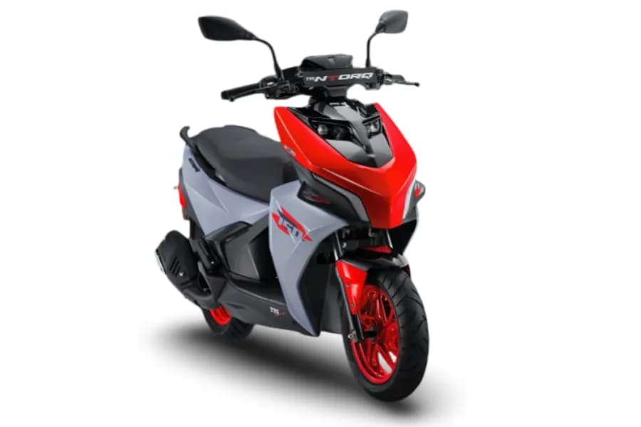 TVS Ntorq 150 Racing Red color