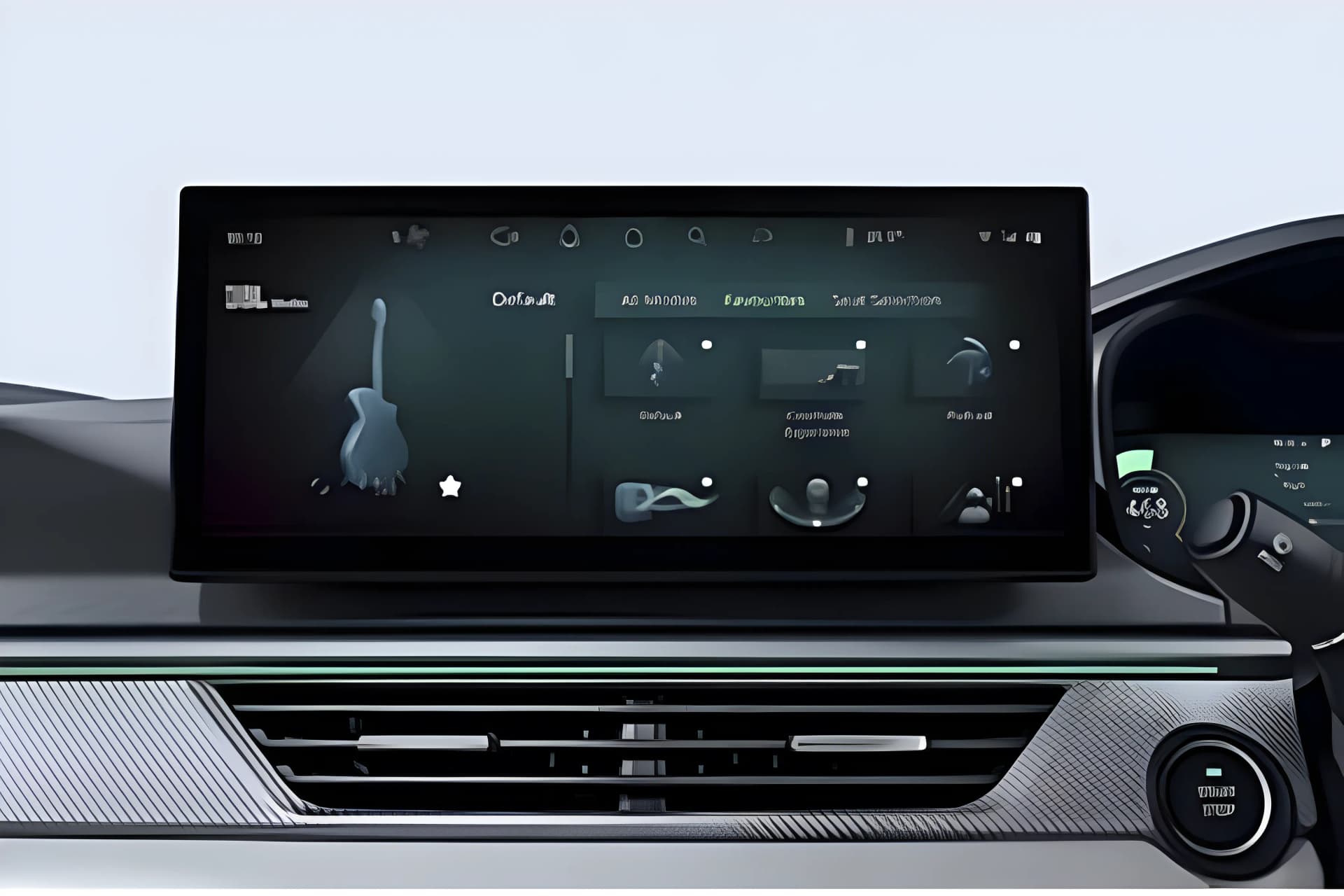 Tata Curvv EV Infotainment System View