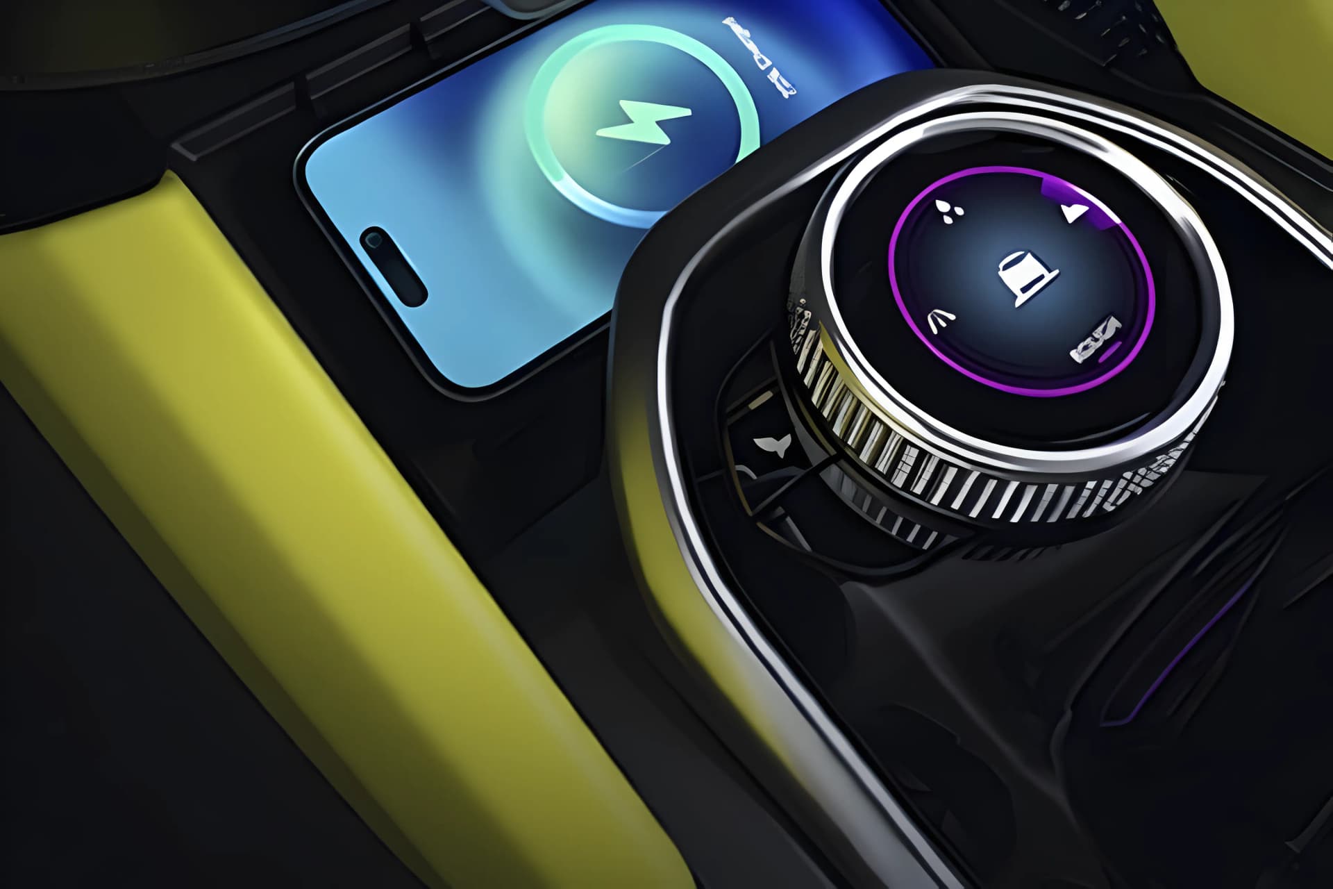 Tata Harrier Wireless Charger View