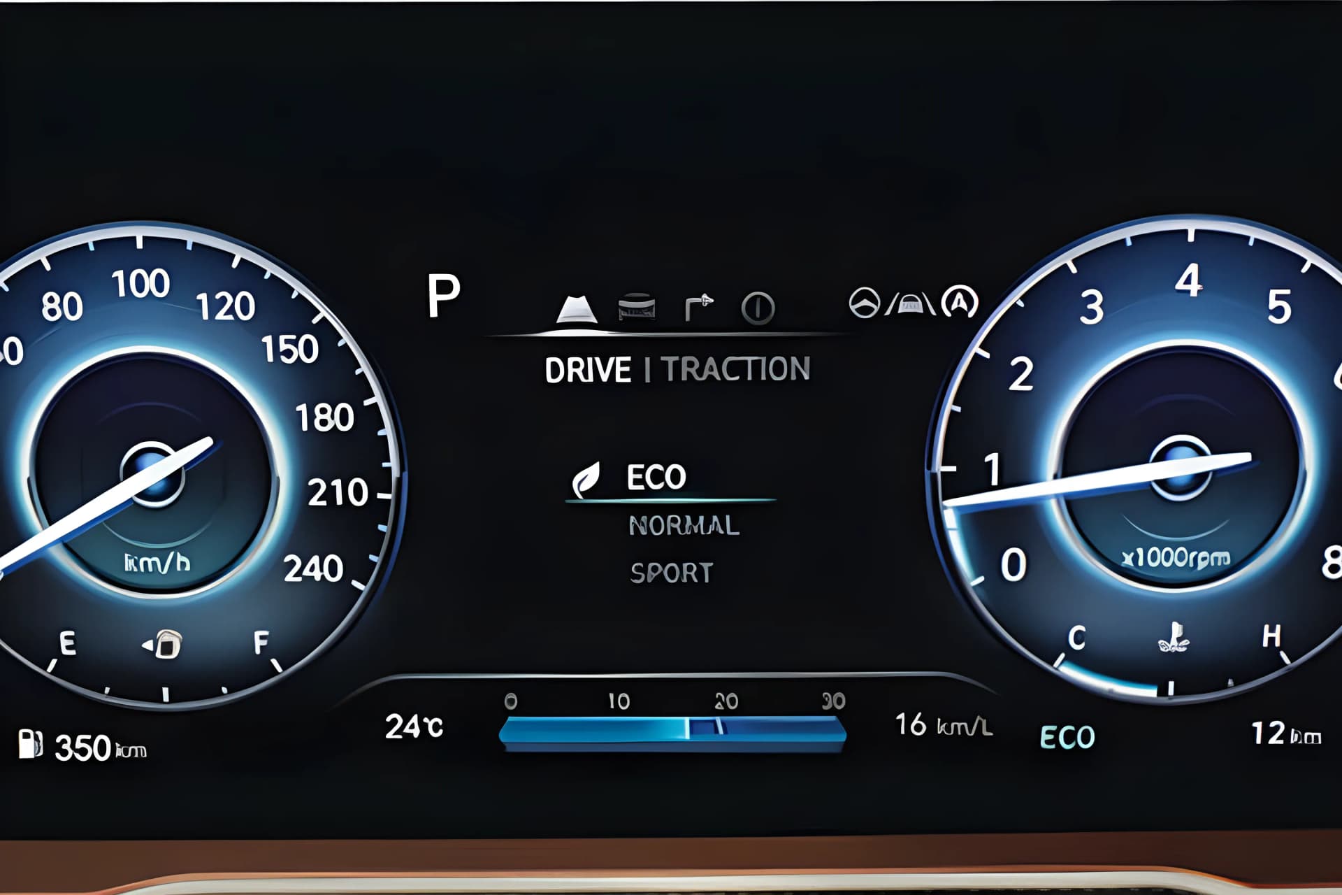 Tata Harrier EV Digital Cluster View