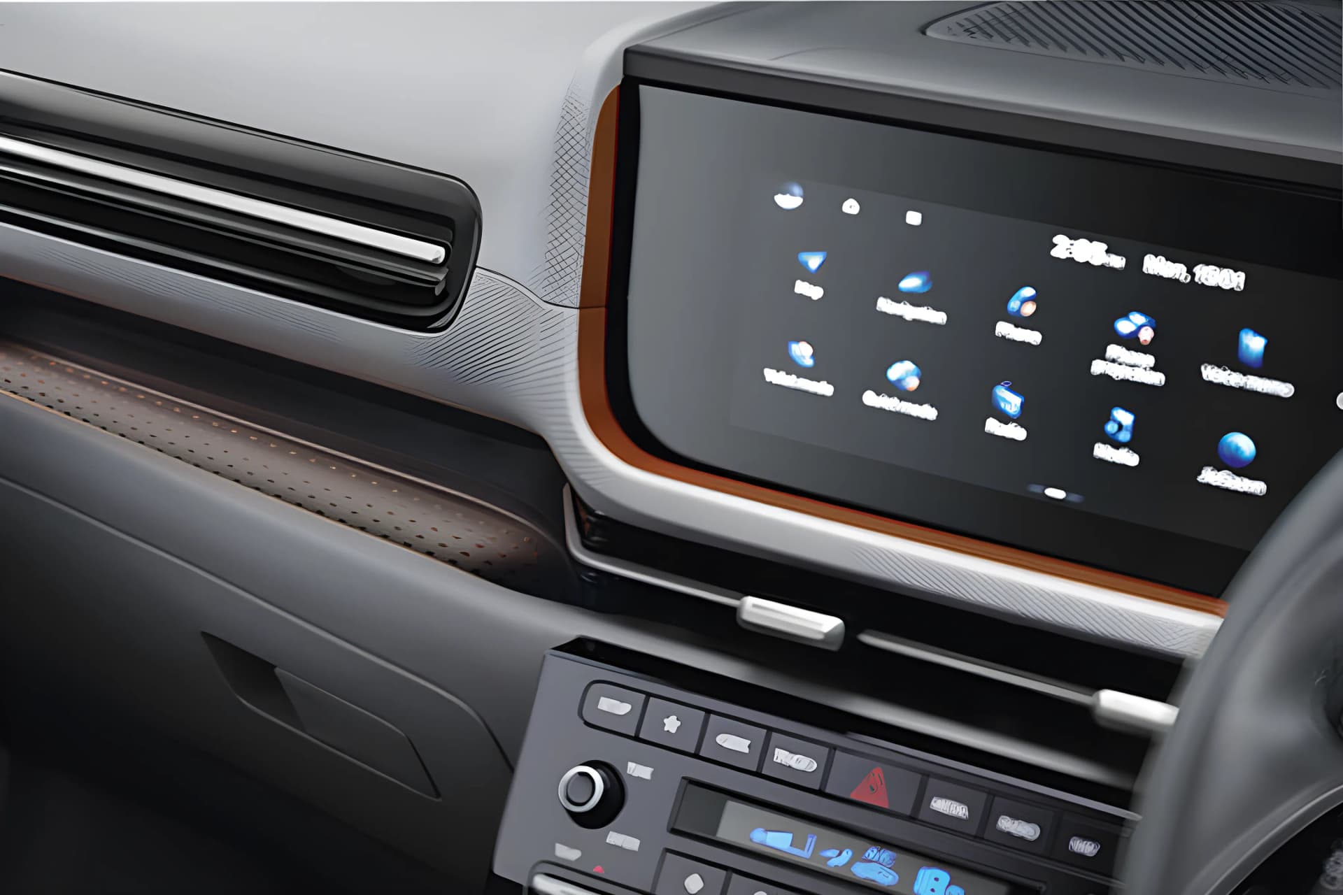 Tata Harrier EV AC Control View