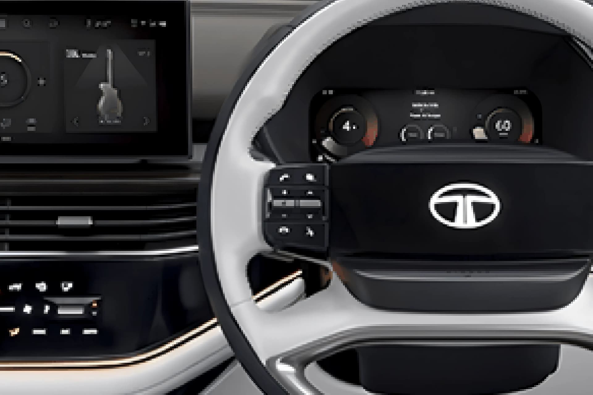 Tata Safari Steering Wheel View