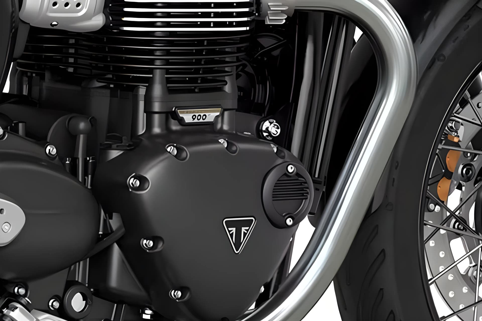 Triumph Bonneville T100 Engine View