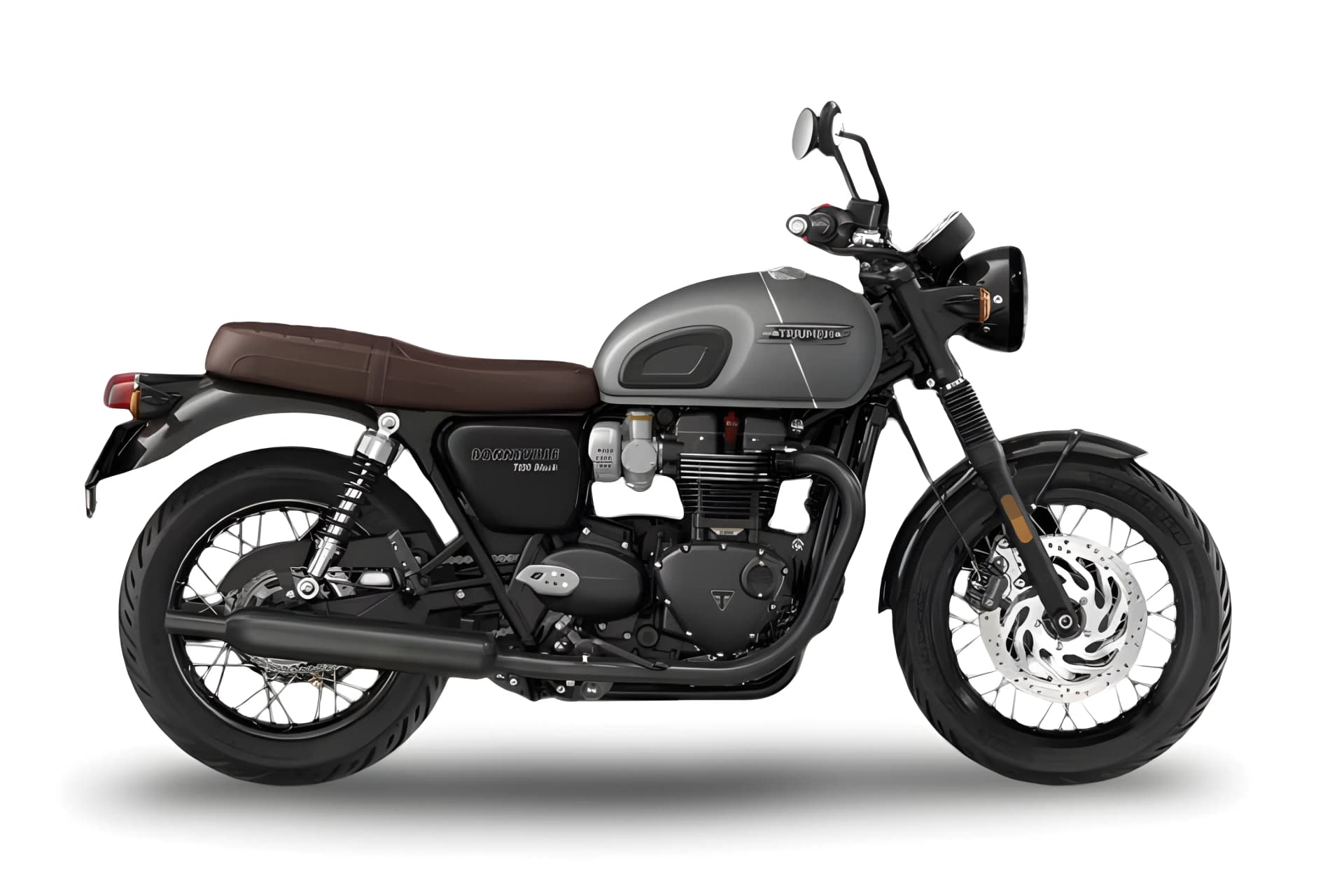 Triumph Bonneville T120 Black Matt Silver Ice color