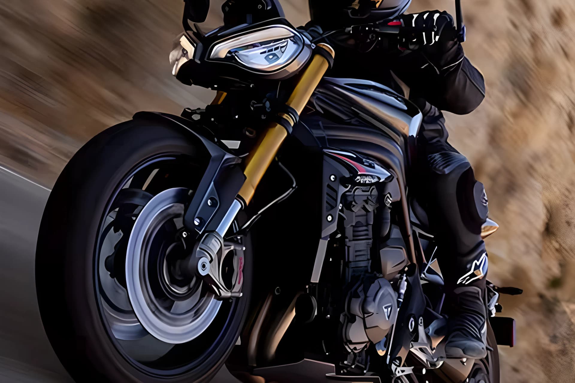 Triumph Speed Triple 1200 RS Front Wheel View
