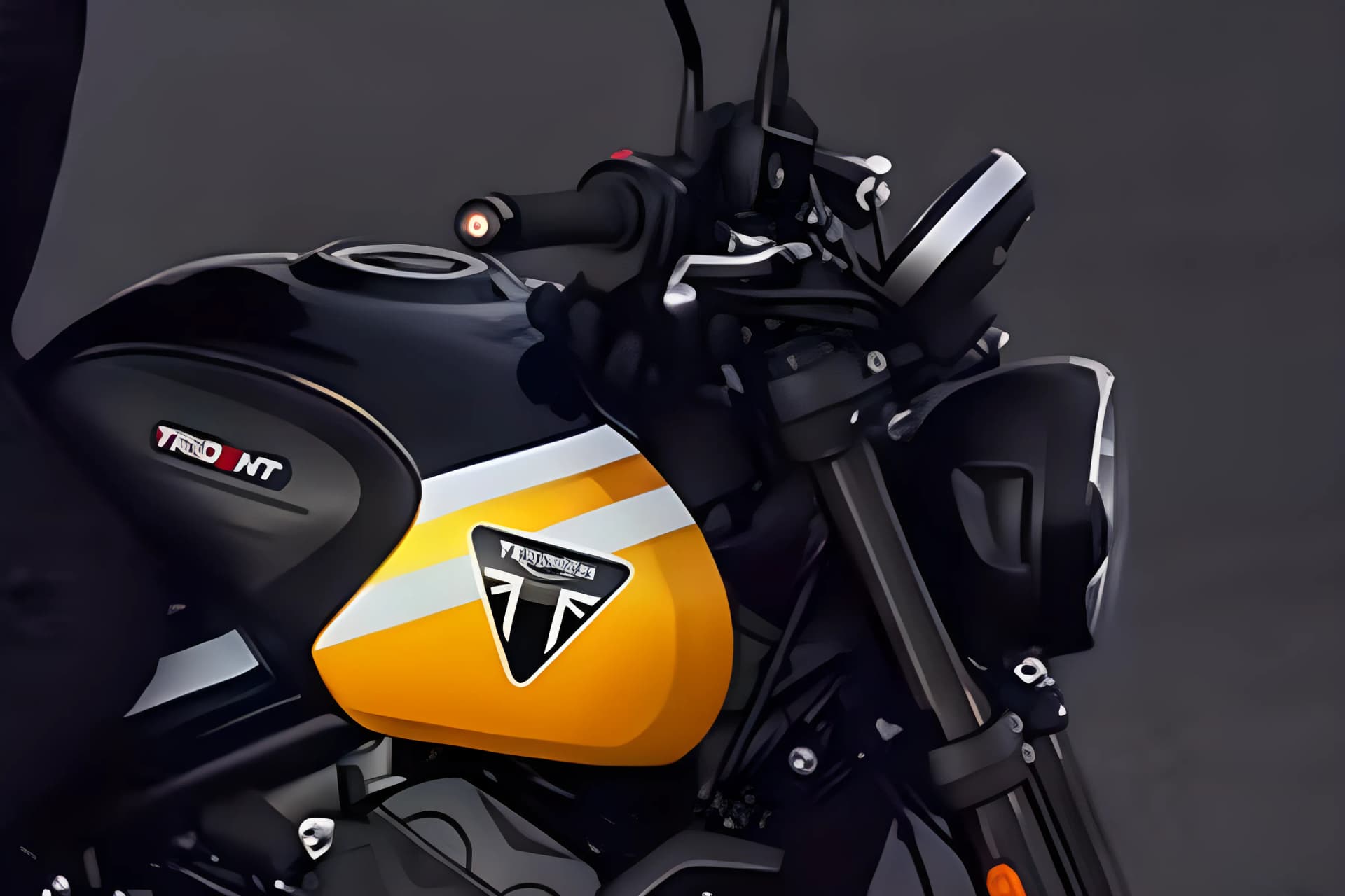 Triumph Trident 660 Fuel Tank View